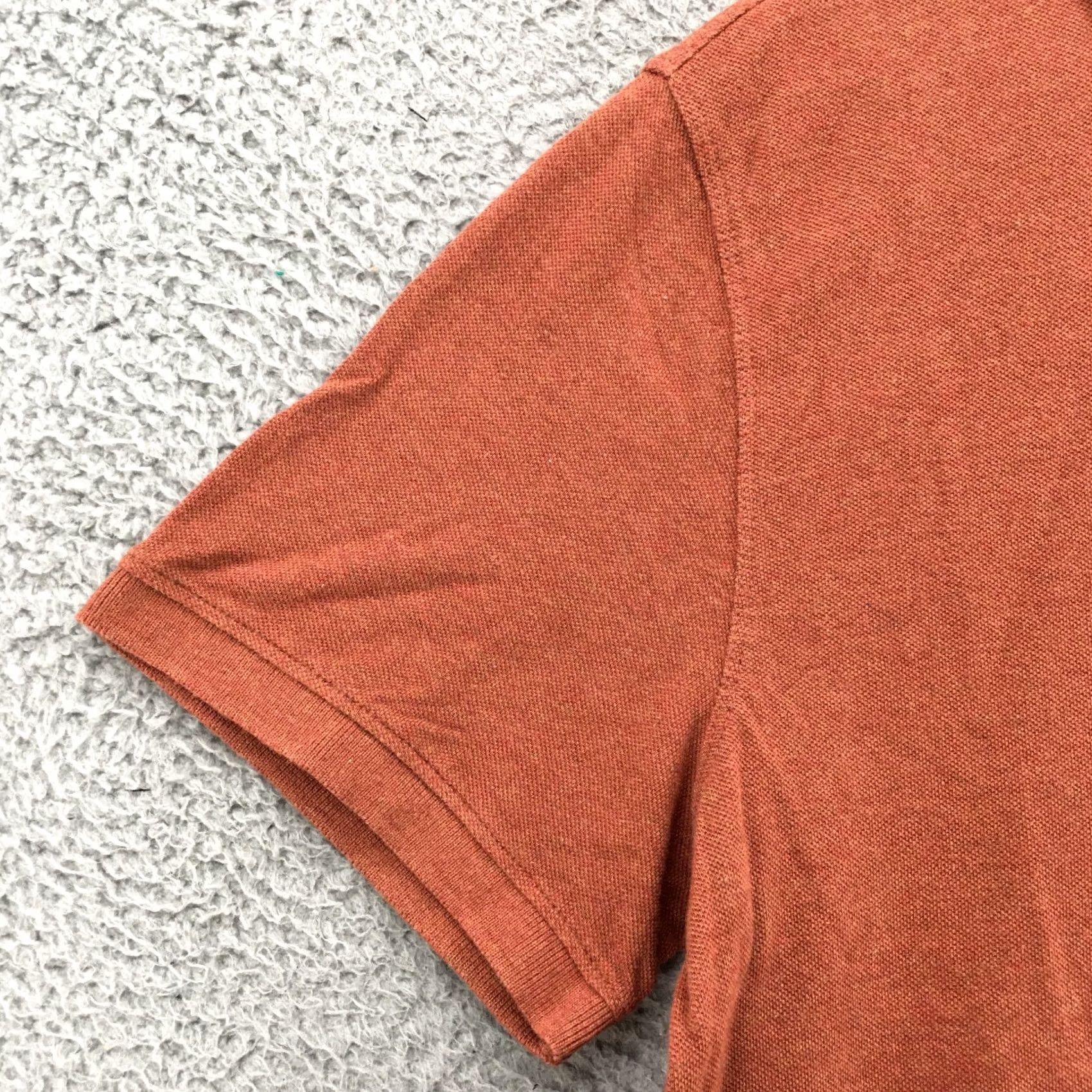 Banana Republic Banana Republic Polo Shirt Mens L Orange Cotton Short Sleeve Slim Fit Collared Size US L / EU 52-54 / 3 - 4 Thumbnail
