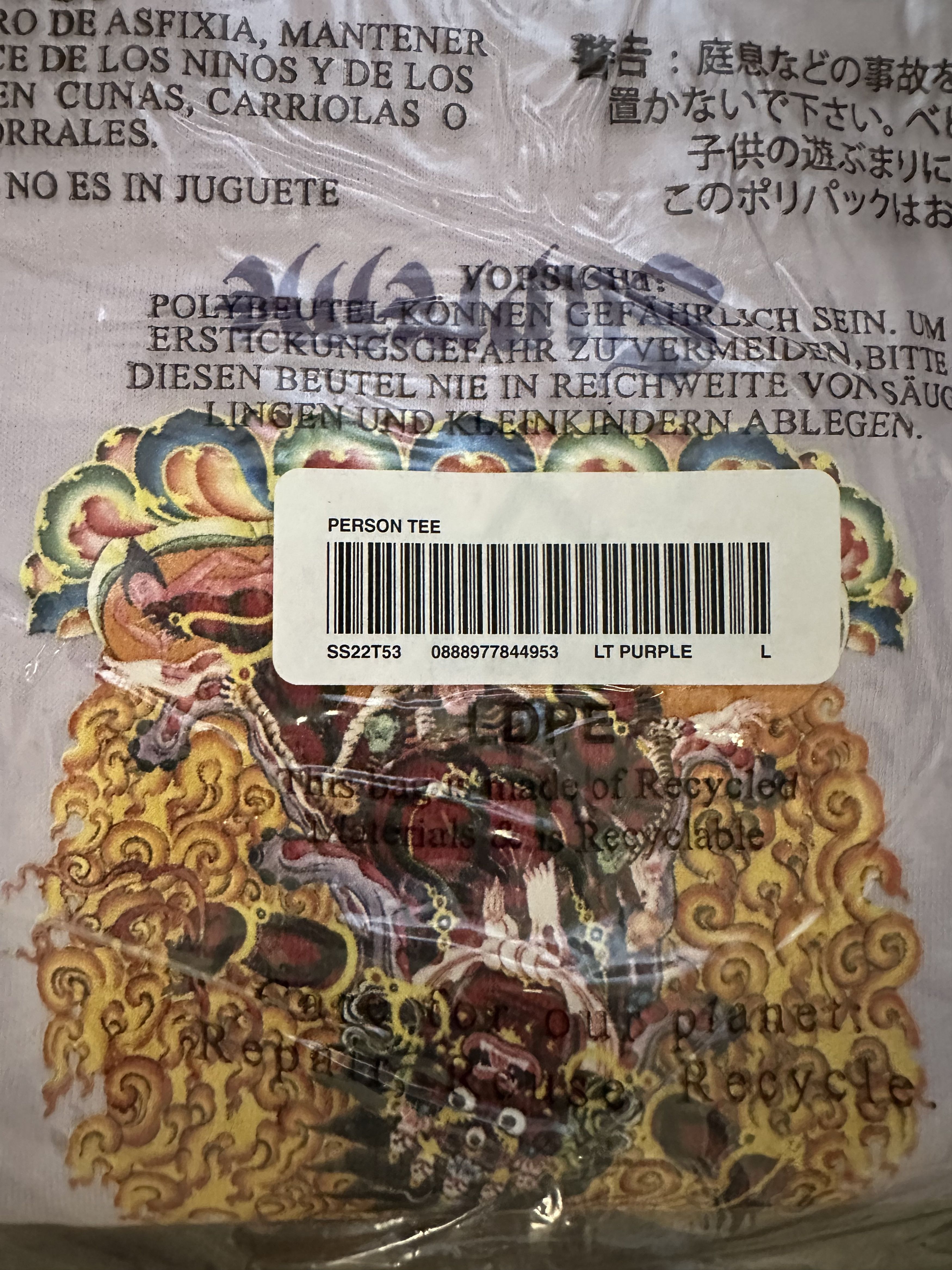 Supreme Supreme Person Tee SS22 Size US L / EU 52-54 / 3 - 3 Thumbnail