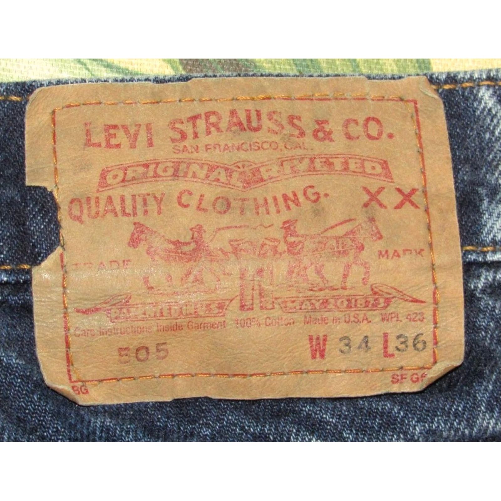 Levi's VINTAGE LEVIS 505 Denim Jeans 80s Made In USA Blue Womens 33 x 36 Size 27" / US 4 / IT 40 - 6 Thumbnail