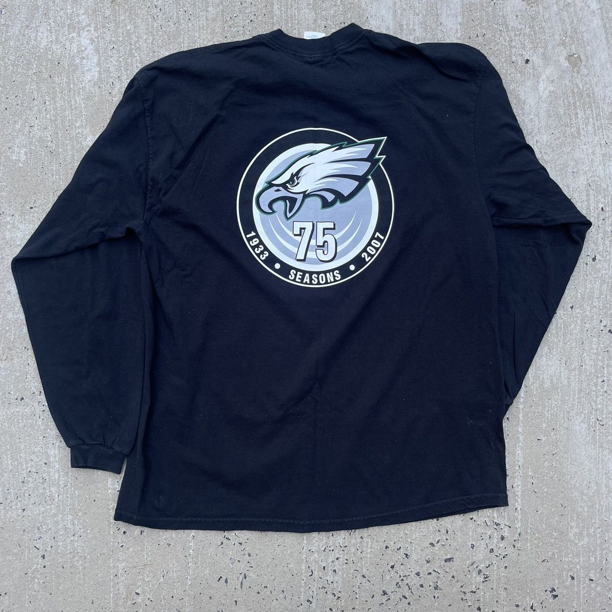 NFL Vintage Y2K 75TH ANNIVERSARY EAGLES BUD LIGHT Shirt Size US XL / EU 56 / 4 - 4 Thumbnail