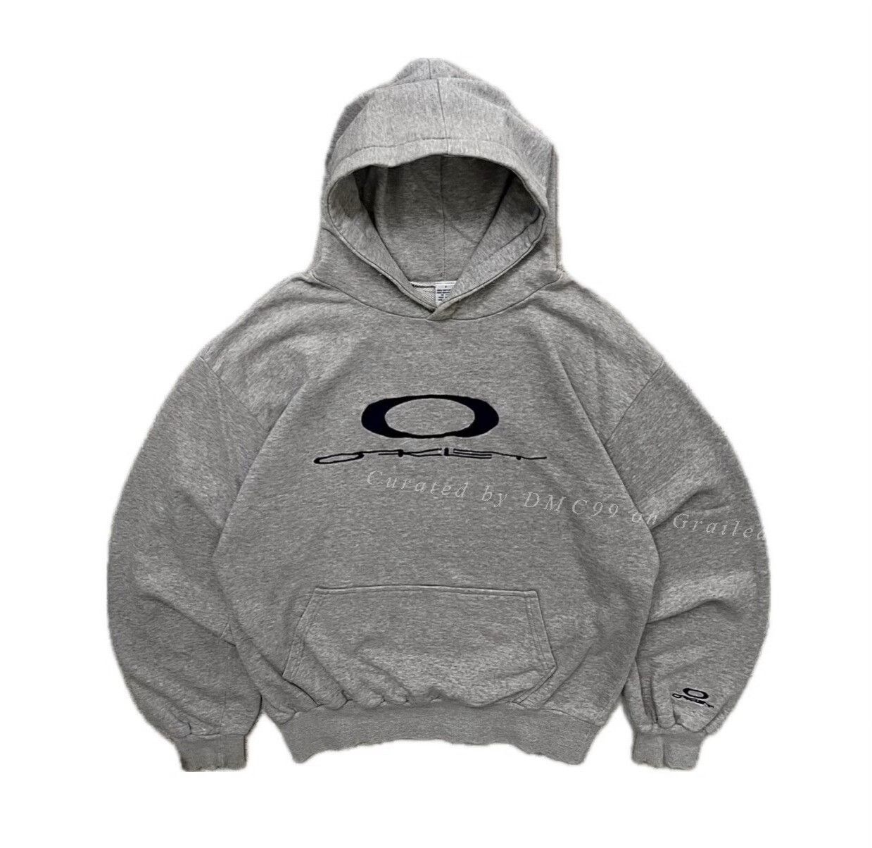 Oakley Vintage 2000s Oakley Logo Grey Hoodie Size US L / EU 52-54 / 3 - 1 Thumbnail