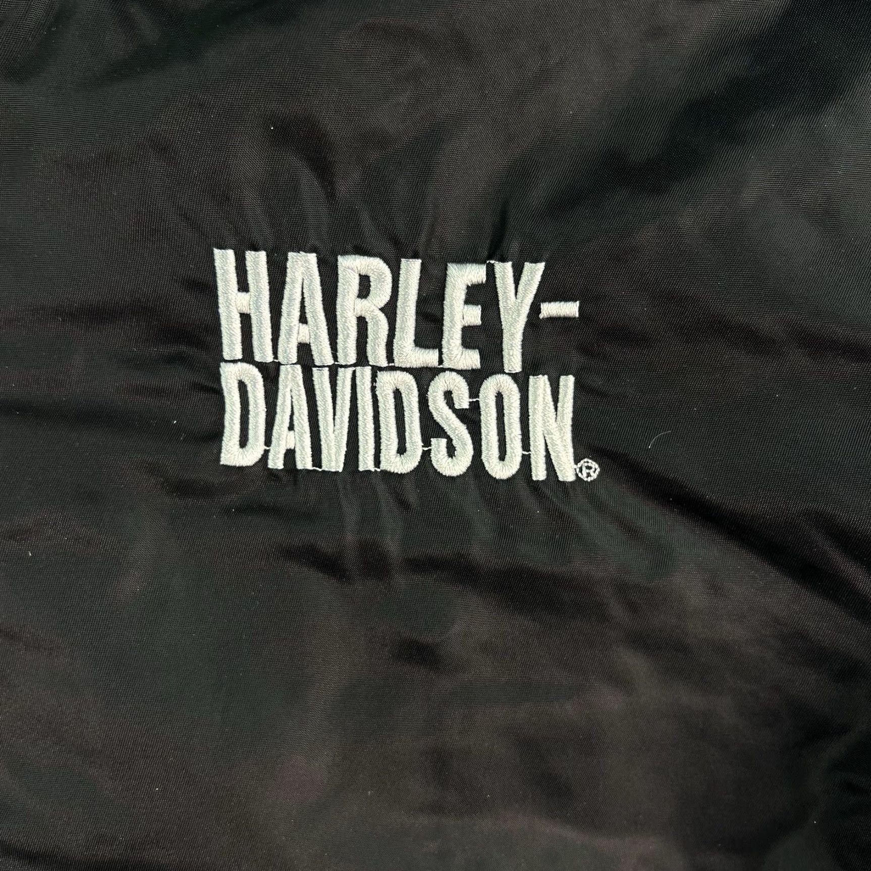 Harley Davidson Harley-Davidson Light Quilted Nylon Embroidered Jacket Men’s S Black USA Size US S / EU 44-46 / 1 - 3 Thumbnail