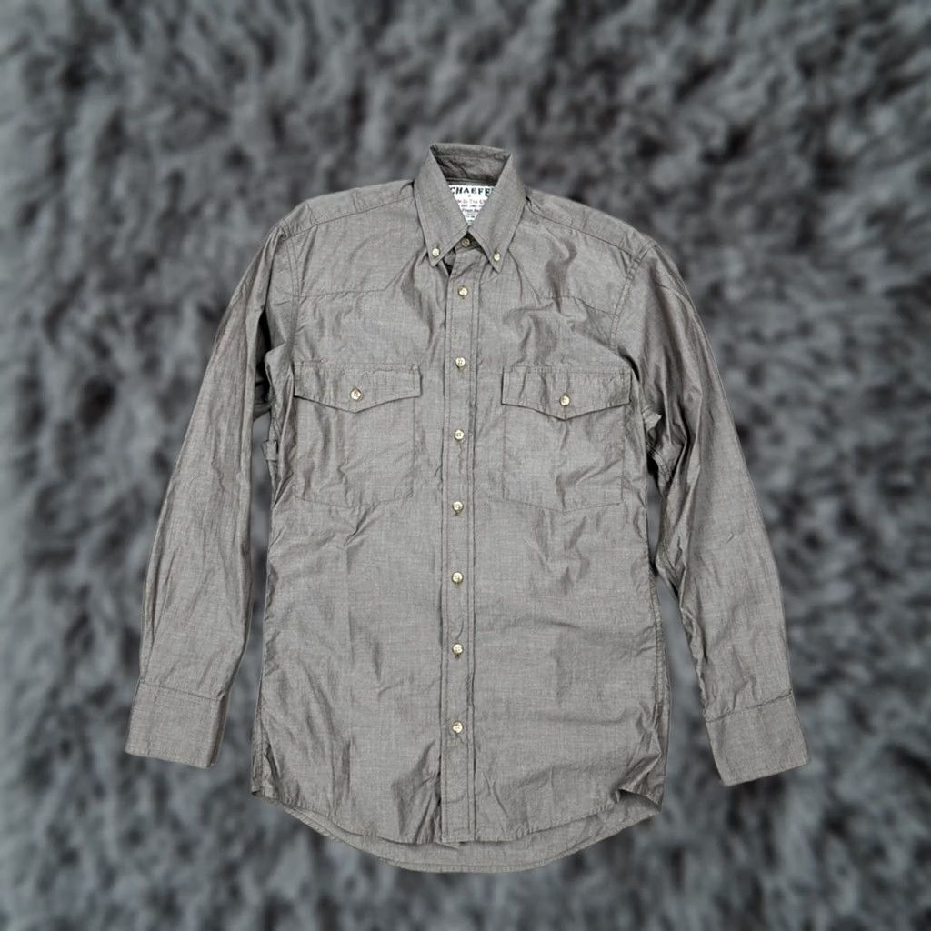 CHOCOOLATE Schaefer Sharper Shooter Chocolate Made USA Western Long Sleeve Button Small Mens Shirt Brown 100% Cotton Regular Size S Size US S / EU 44-46 / 1 - 1 Thumbnail