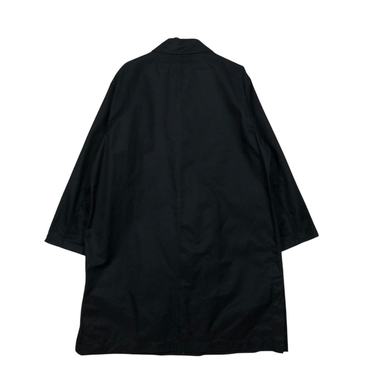Undercover × Uniqlo 📌Rich Black Vtg Long Jacket Duck Canvas Uniqlo Undercover Size US L / EU 52-54 / 3 - 8 Thumbnail