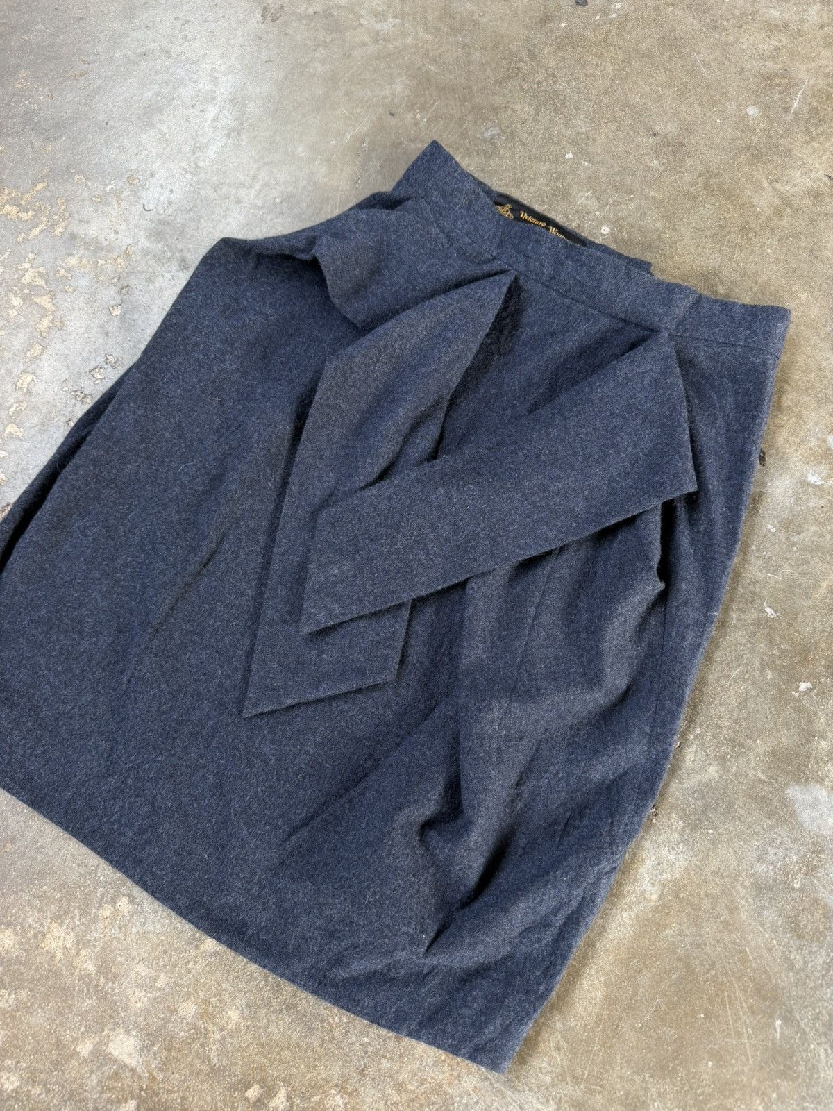 Vivienne Westwood Vintage Vivienne Westwood Anglomania Asymmetrical Wool Skirt Size 28" / US 6 / IT 42 - 1 Thumbnail