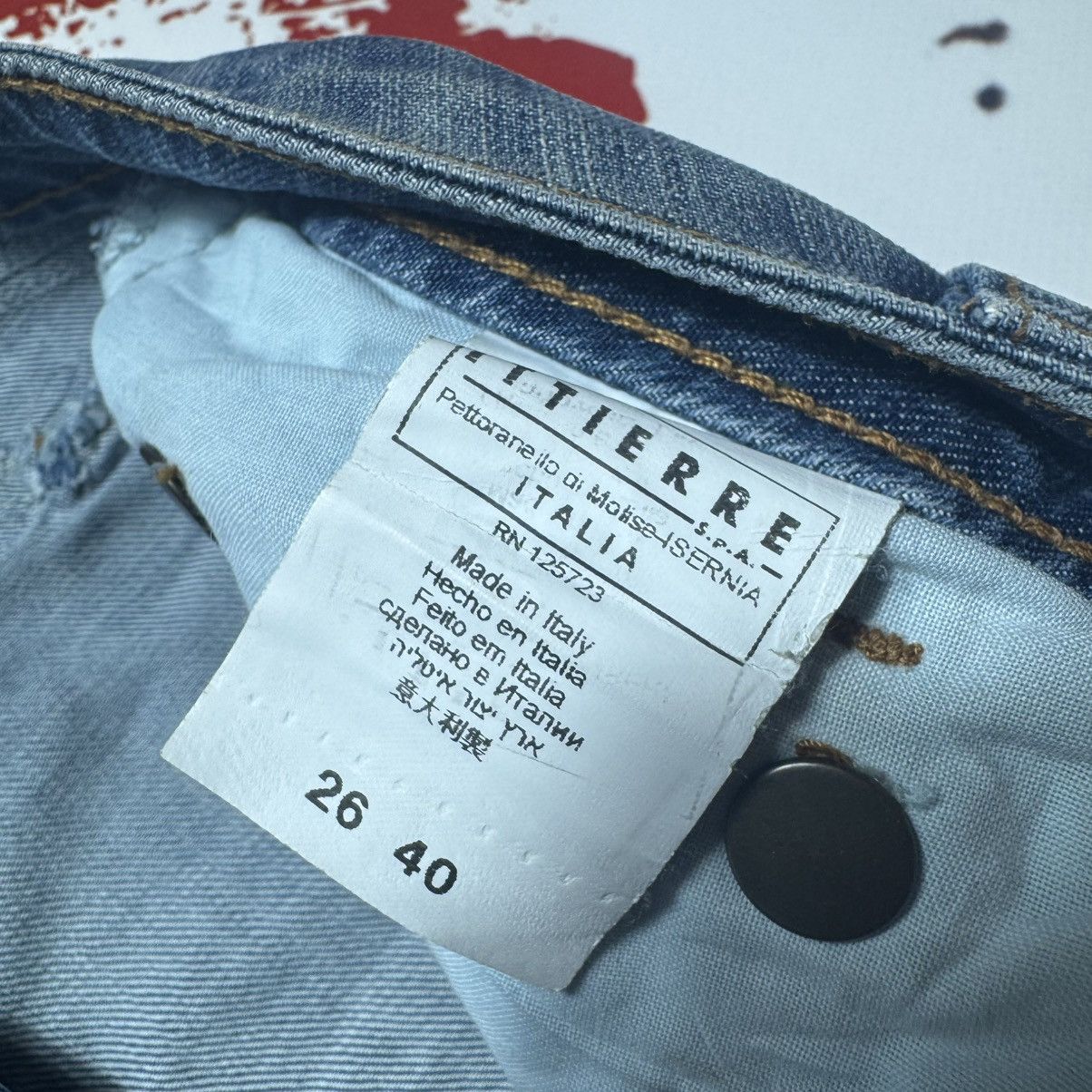 Roberto Cavalli vintage 90s just cavalli flared jeans distressed y2k Size 26" / US 2 / IT 38 - 9 Thumbnail