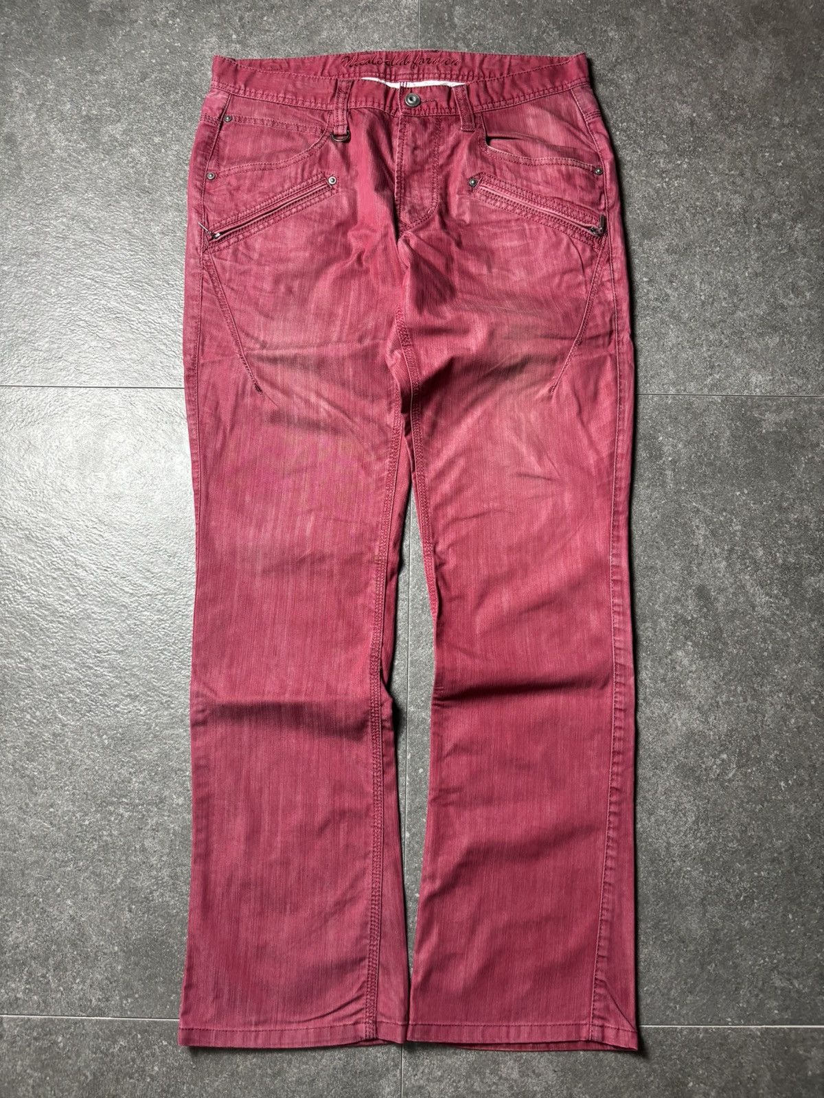If Six Was Nine × Japanese Brand × Le Grande Bleu (L.G.B.) 2000s Nicole Club For Men Bootcut Pants Size US 31 - 2 Thumbnail