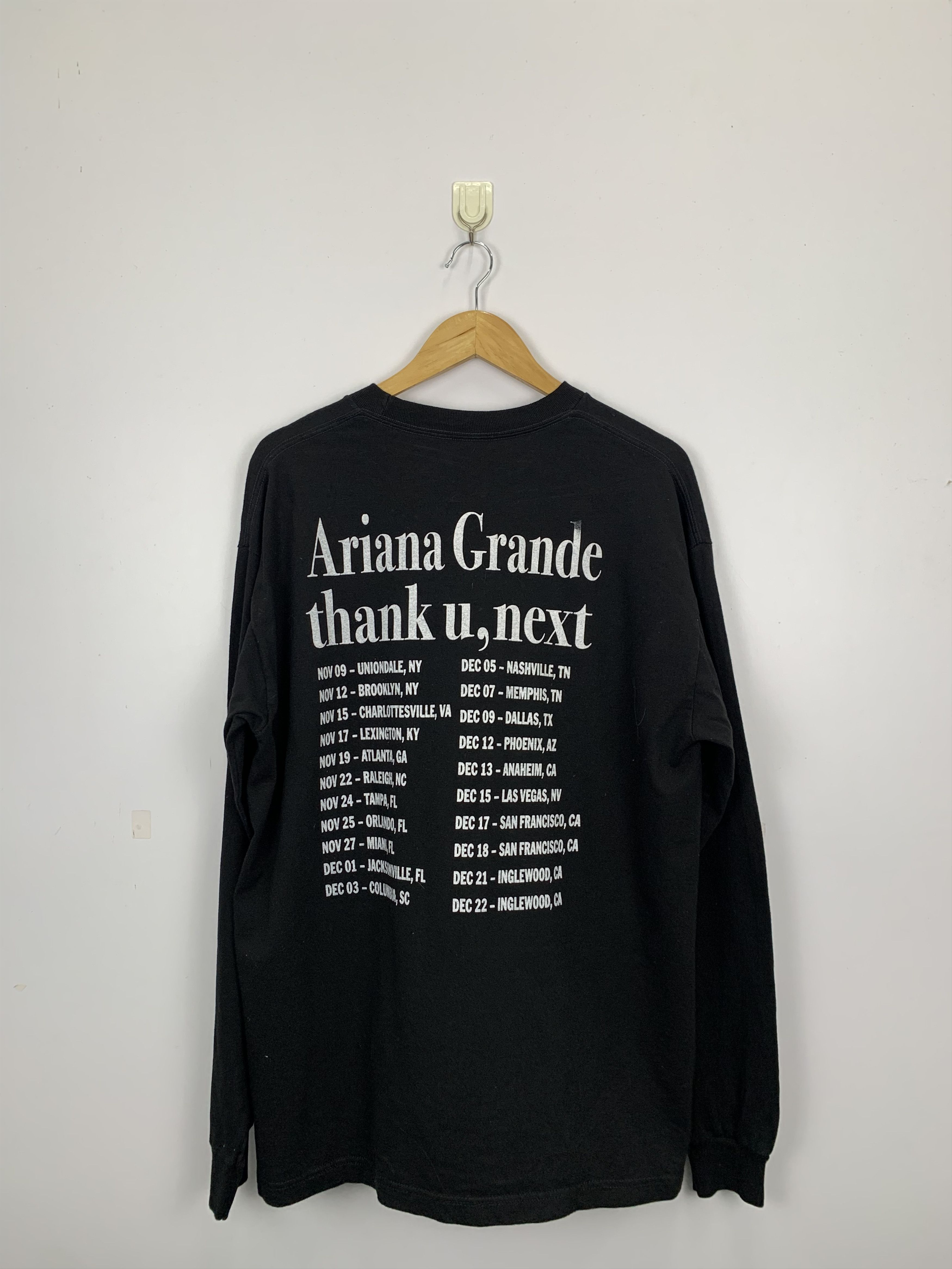 Vintage Vintage Ariana Grande Tour Thank U Long Sleeve Tee TA0137 Size US XL / EU 56 / 4 - 3 Thumbnail