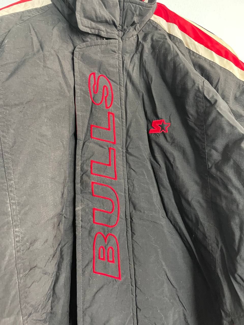 NBA Vintage 1990’s Chicago Bulls Starter Zip Up Puffer NBA Size US XXL / EU 58 / 5 - 4 Thumbnail