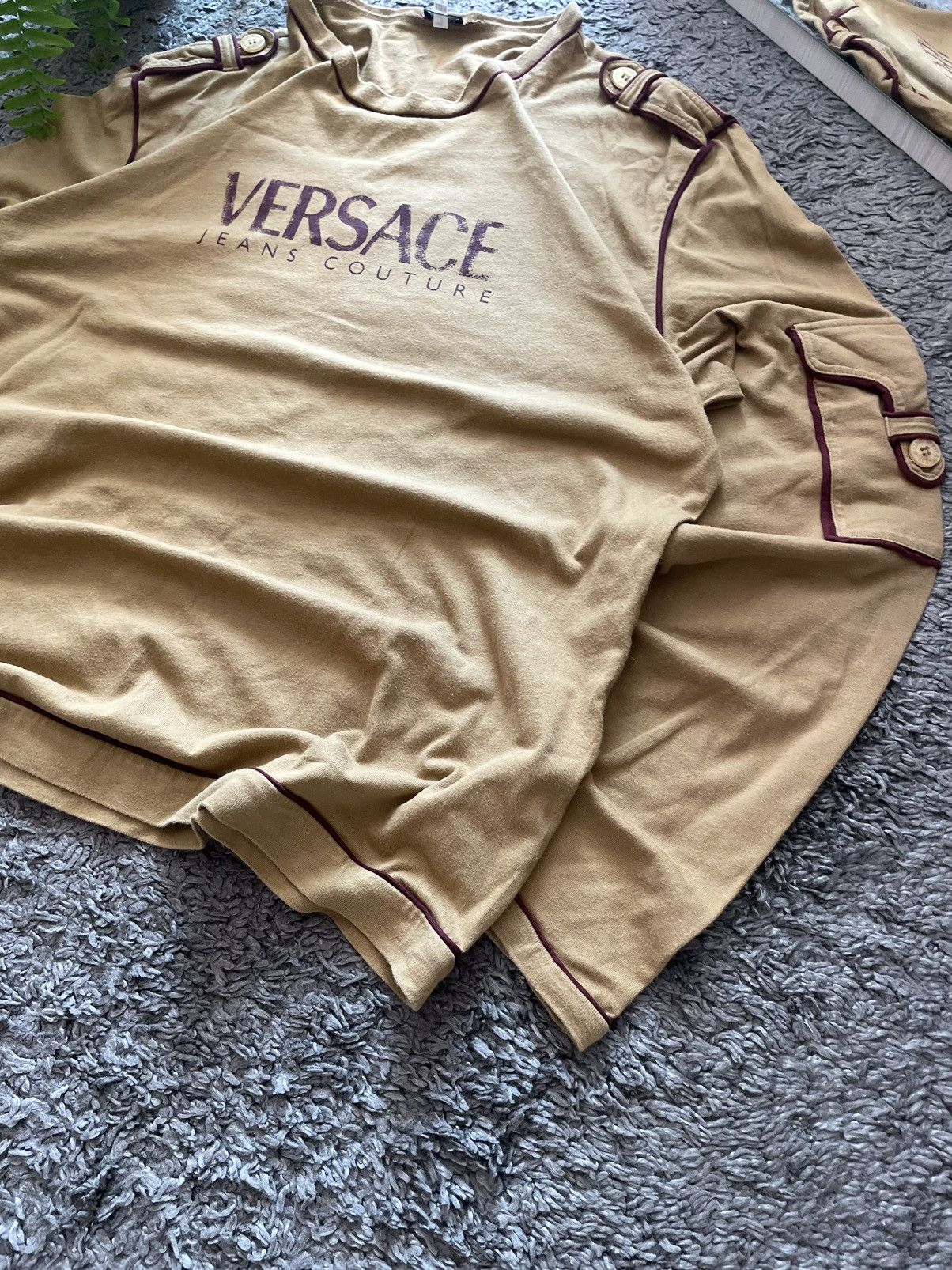 Versace × Vintage Versace Long-sleeve Streetwear Vintage Big Logo Rare Size US L / EU 52-54 / 3 - 5 Thumbnail