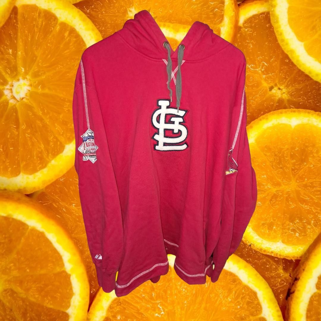 Majestic Majestic Cardinals National League Hooded Sweatshirt Size X Size US XL / EU 56 / 4 - 1 Thumbnail