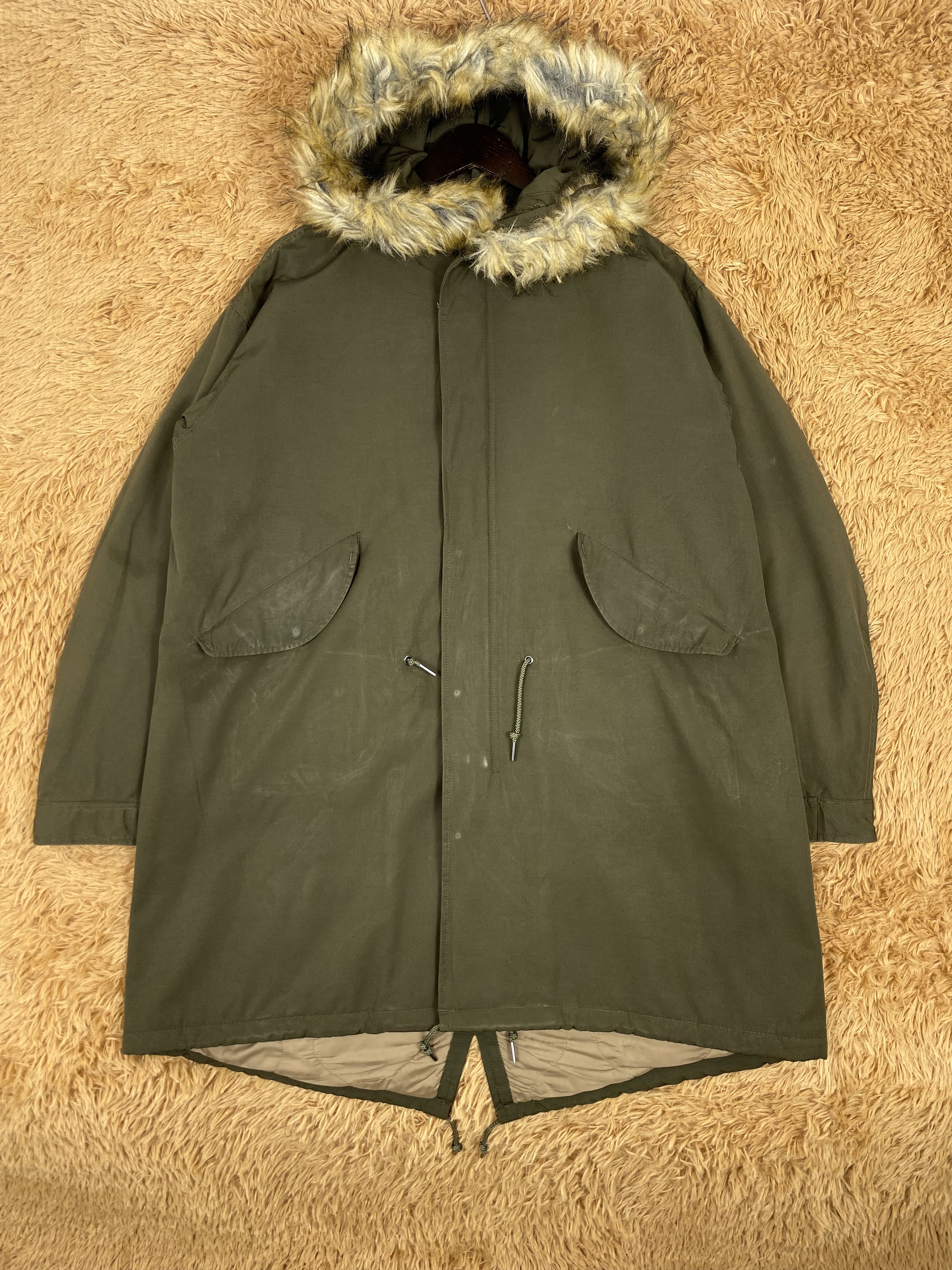 Japanese Brand Vintage Back Number Quilted Lining Long Jacket PJ2479 Size US M / EU 48-50 / 2 - 1 Thumbnail