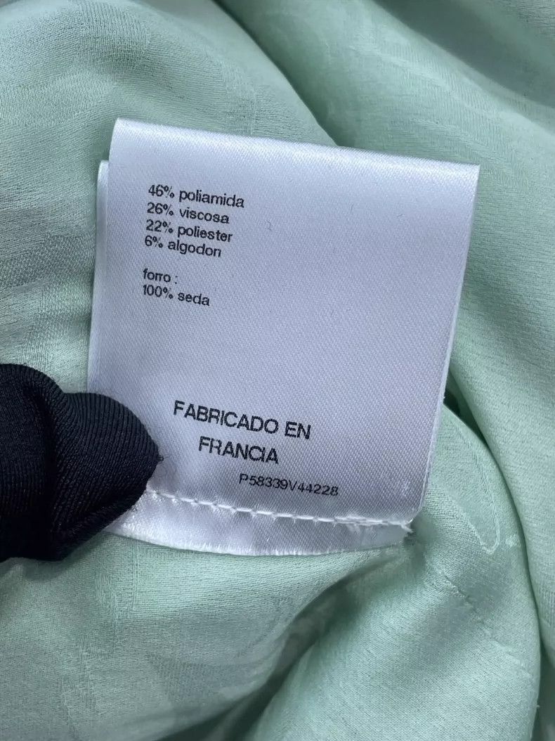 Chanel Chanel Classic silver thread broken green glitter jacket 25 Size XS / US 0-2 / IT 36-38 - 9 Thumbnail