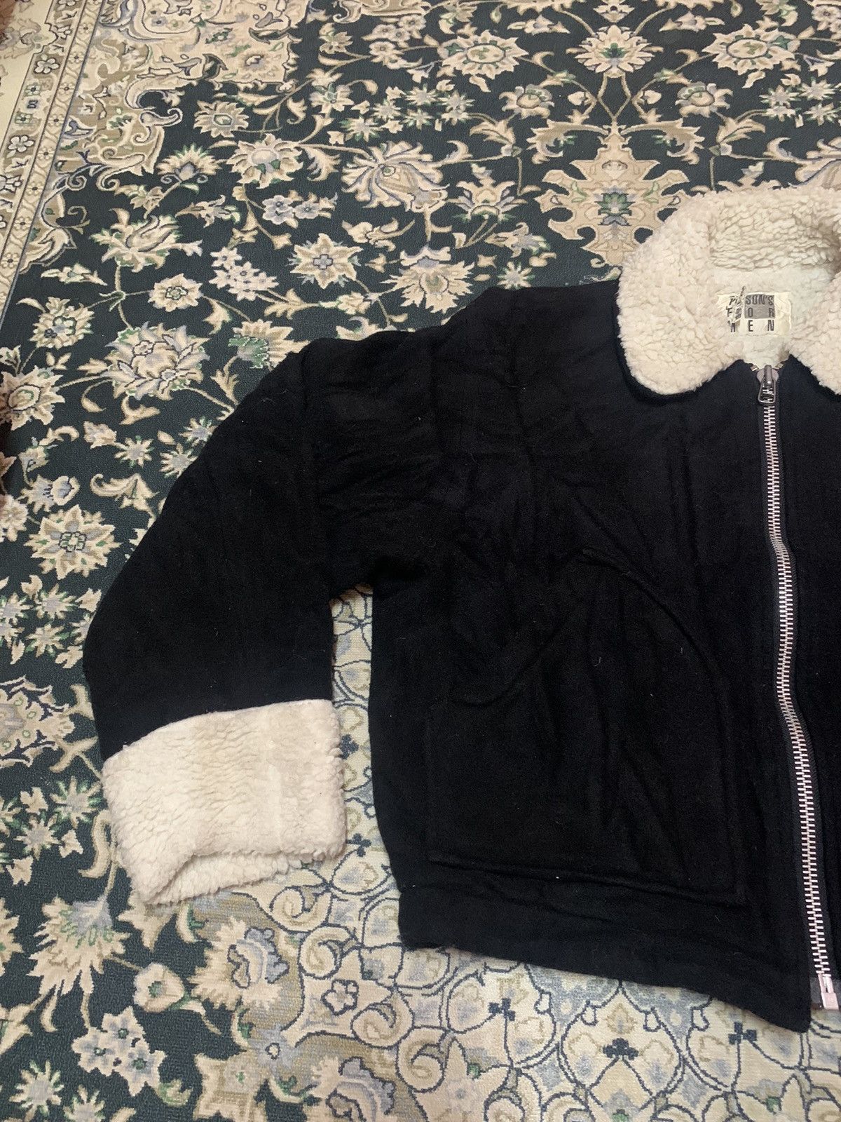 PERSON'S 90s PERSONS FOR MEN WOOL SHERPA EMBROIDERED JACKET Size US M / EU 48-50 / 2 - 3 Thumbnail