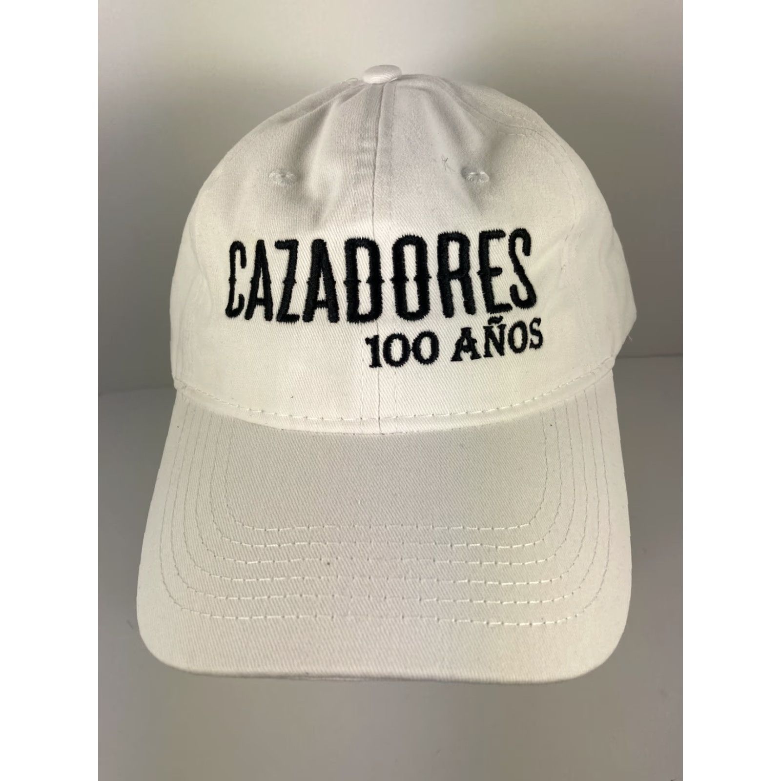 Logo 7 Cazadores 100 Anos Tequila Strap Back Hat Cap White Logo Adjustable Golf Free SH Mens Snapback Adjustable White Cap Size ONE SIZE - 5 Thumbnail