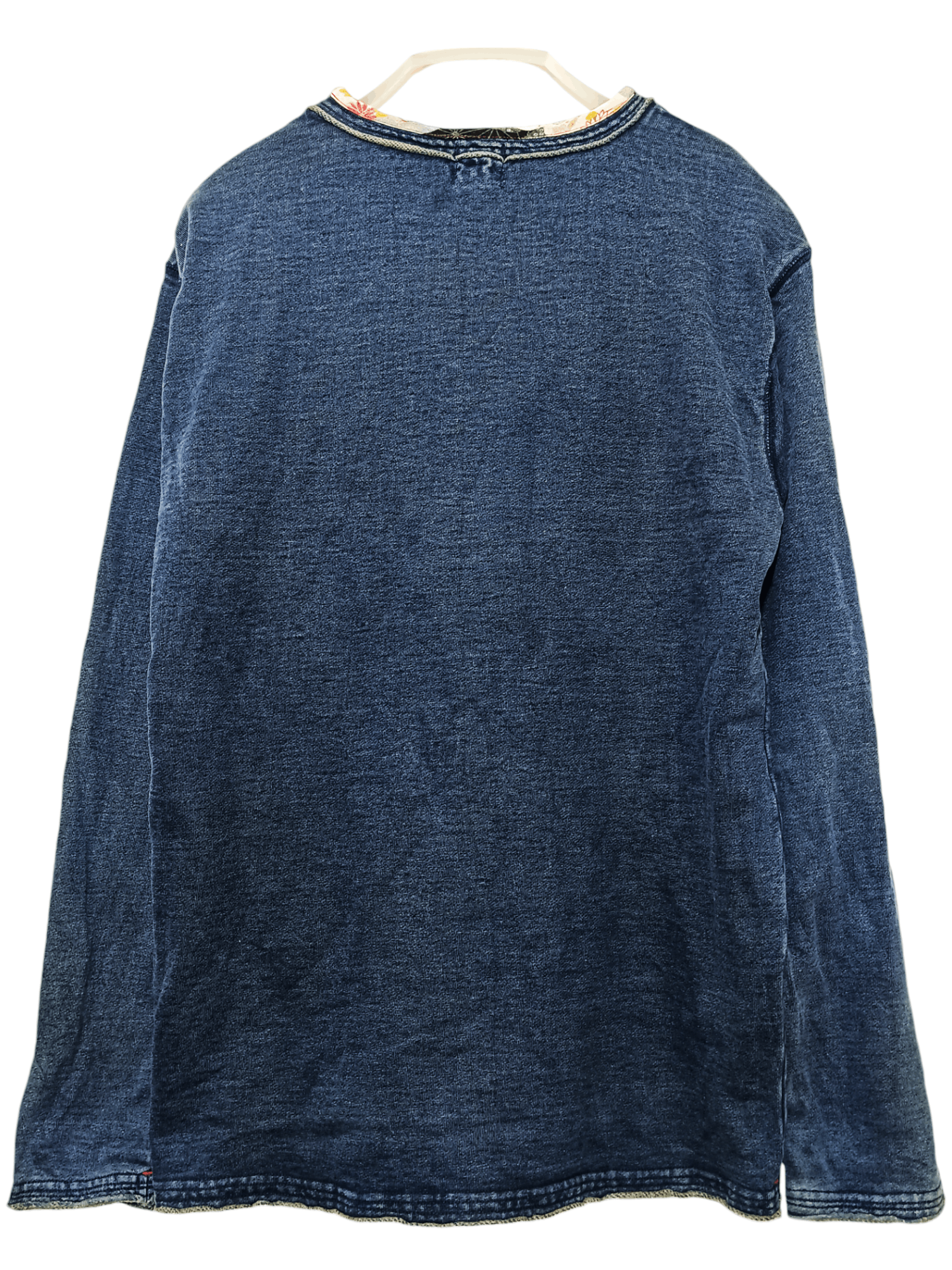 Eternal × If Six Was Nine × Indigo Vintage Eternal Indigo Distressed Long Sleeve Tshirt Size US M / EU 48-50 / 2 - 5 Thumbnail