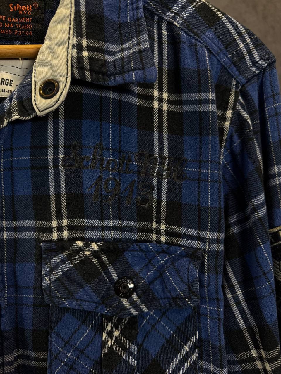 Schott Schott flannel designer shirt Size US M / EU 48-50 / 2 - 3 Thumbnail