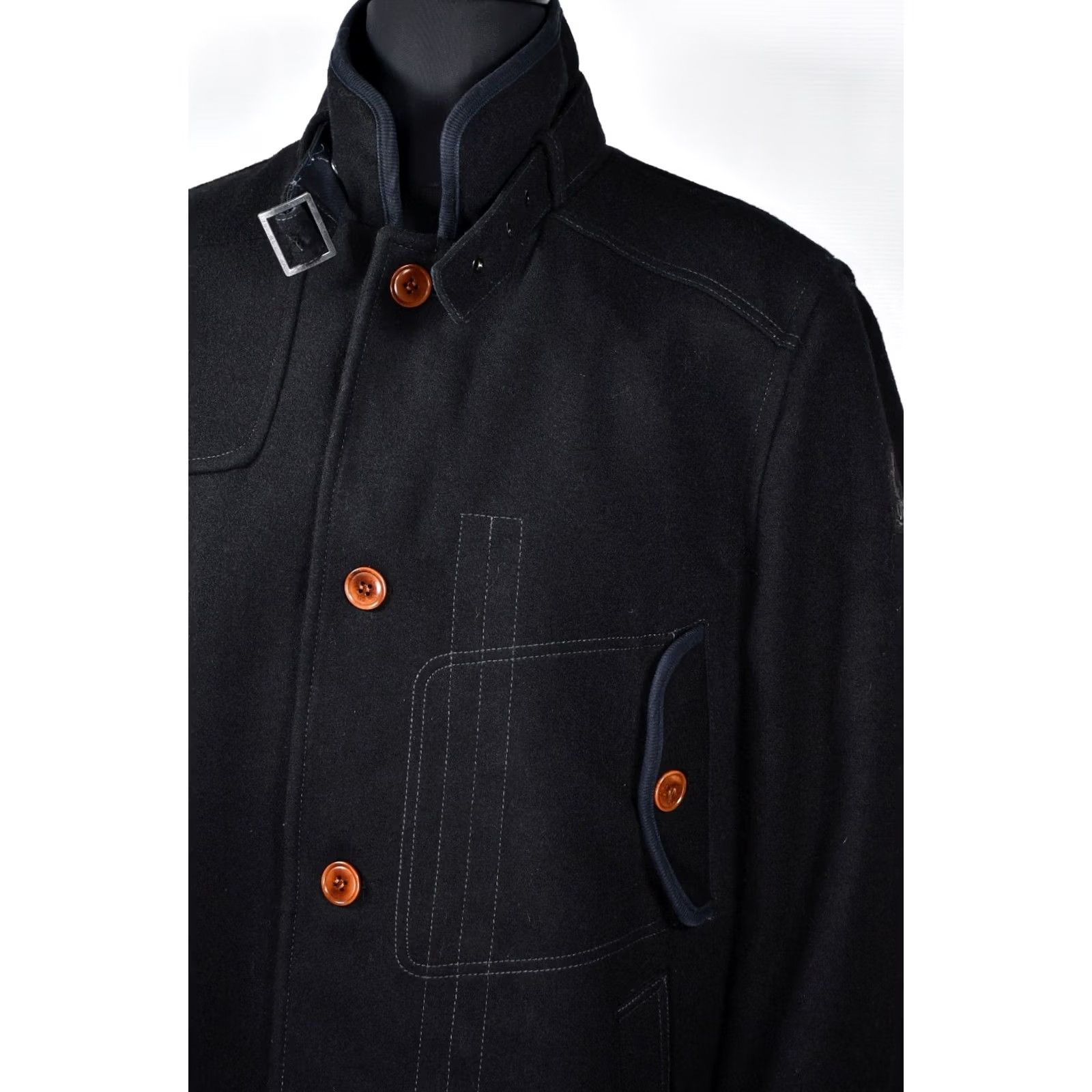G-Star G-Star RAW Decoy Wool Garber Trench Jacket Mens 3XL Wool Black 3XL Coat Casual Vintage: No Size US XXL / EU 58 / 5 - 7 Thumbnail