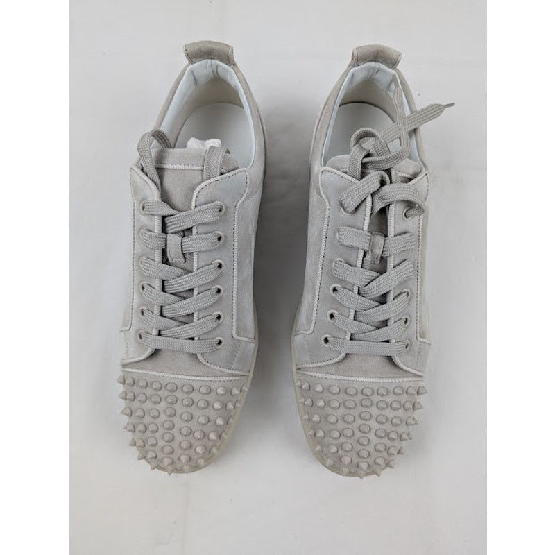Christian Louboutin o1rshd1 Louis Junior Spikes Orlato Sneakers in Albatre Size US 12 / EU 45 - 11 Thumbnail
