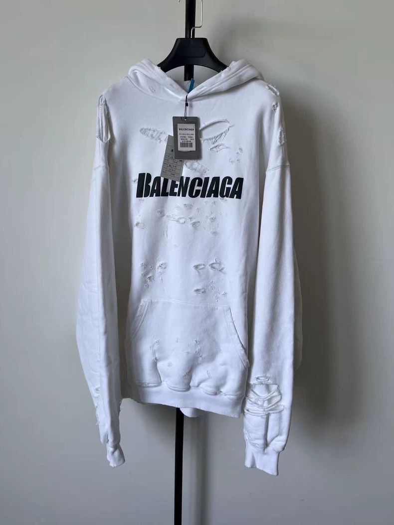 Balenciaga Letter Logo printed loose-fit sweatshirt