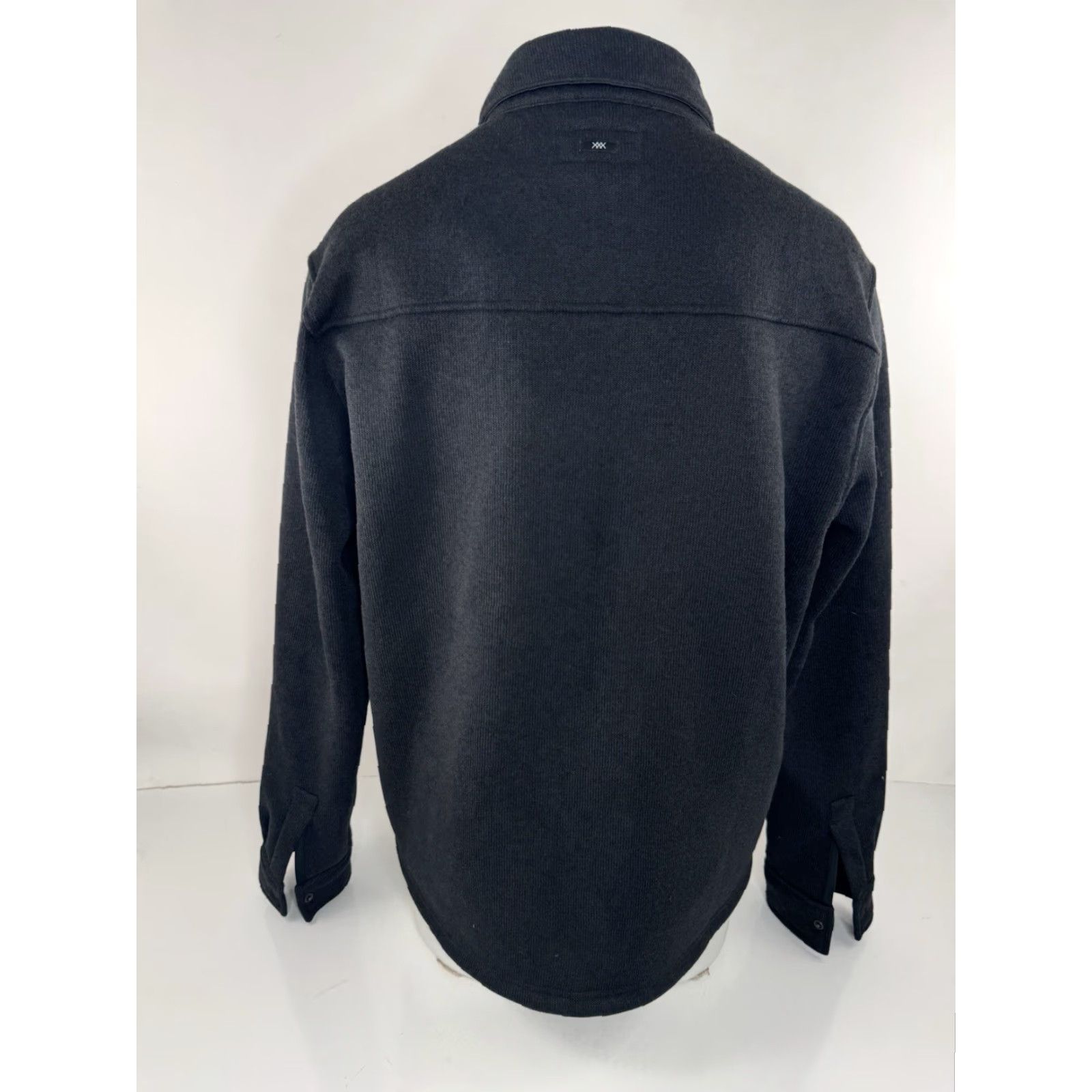 Rhone RHONE Shirt Jacket Shacket Mens M Fleece Snap Black Knit Exterior Polyester Jacket Size US M / EU 48-50 / 2 - 4 Thumbnail