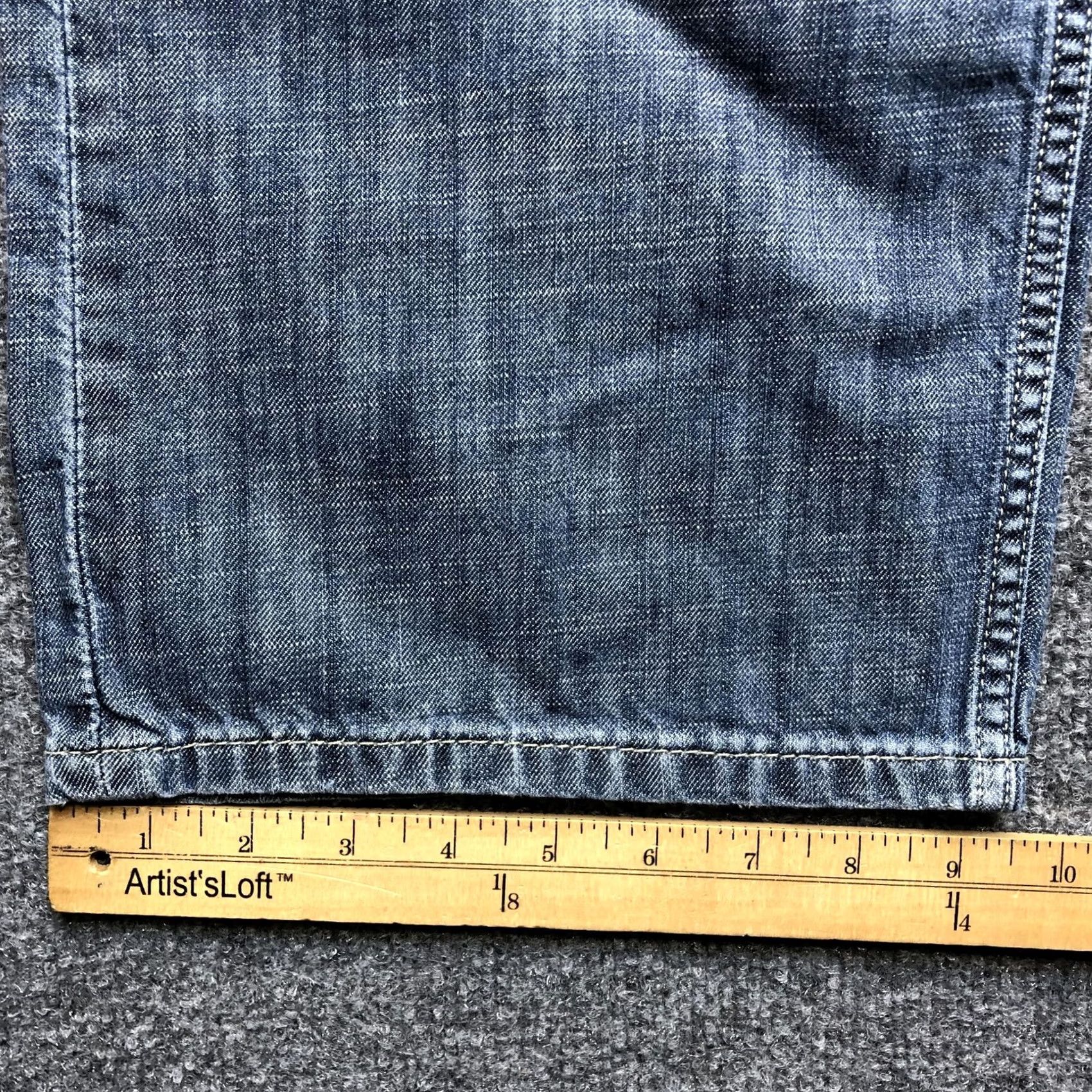 Levi's Levi's Jeans Mens Relaxed Straight Light Wash Blue Denim Zip Fly 41x32 XL Regular 5-Pocket Backs Rib Patch Logo Mens Size US 36 / EU 52 - 4 Thumbnail