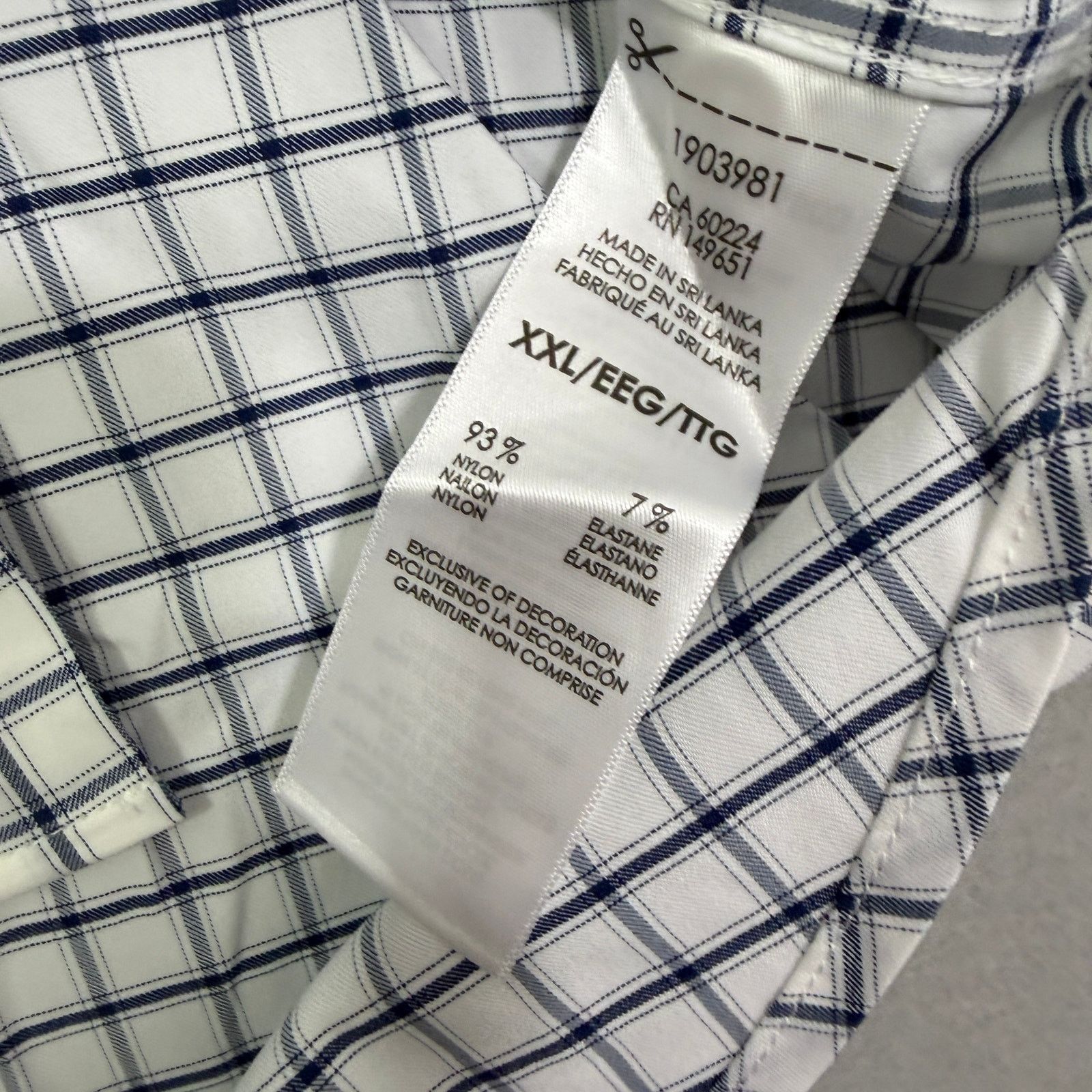 Bonobos Bonobos Slim Fit Button Shirt Men's 2XL White Blue Plaid NEW Size US XXL / EU 58 / 5 - 5 Thumbnail