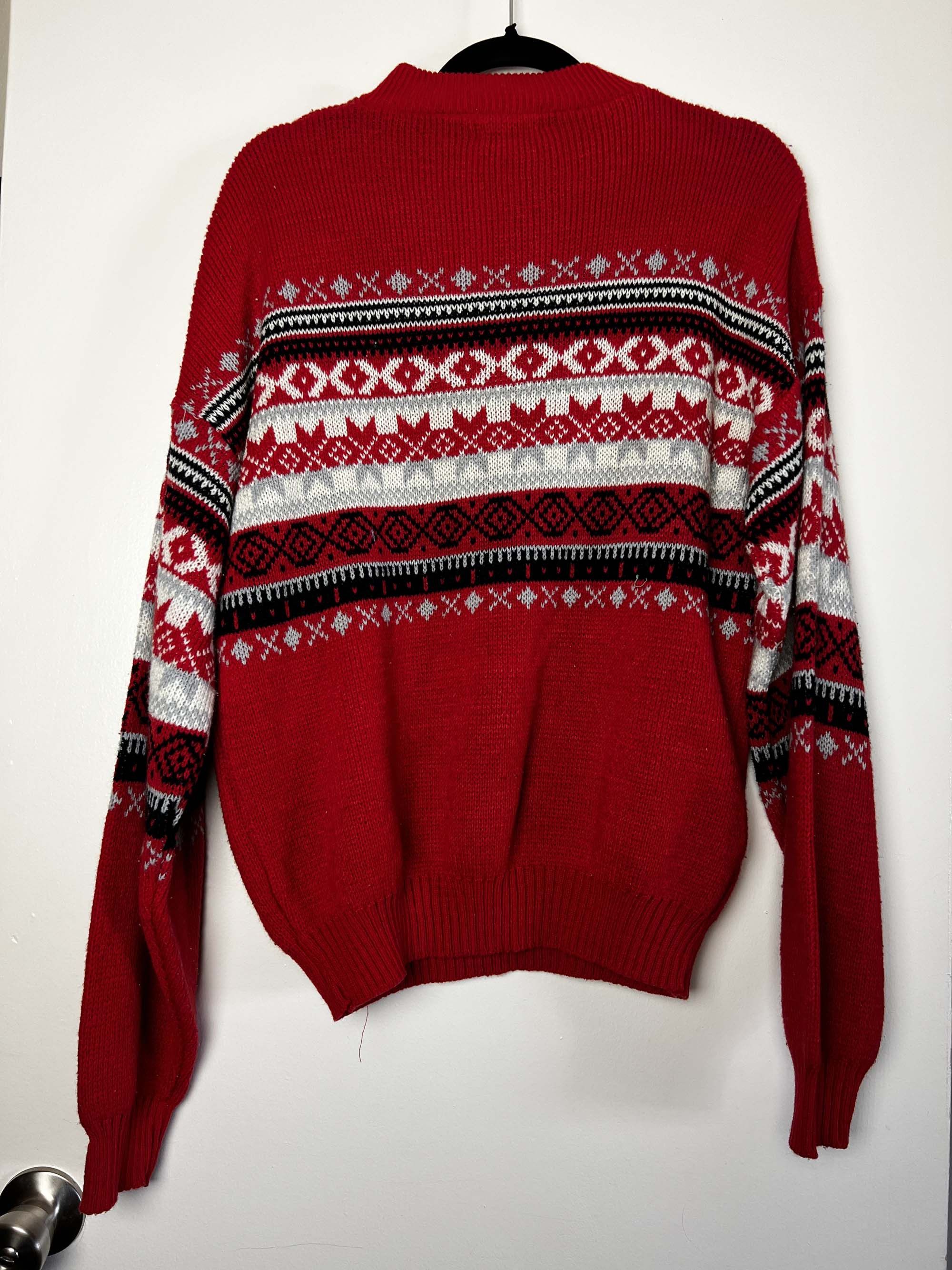 Puritan Vintage 1980's-1990's Puritan Red Knit Pullover Sweater Size US M / EU 48-50 / 2 - 10 Thumbnail