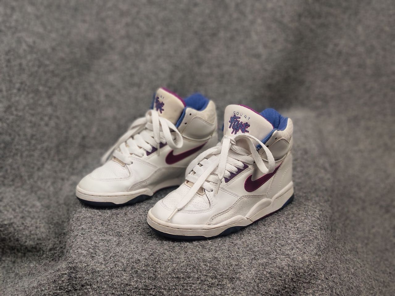 Nike Rare Vintage Original 90's Nike court flare Hi top sneakers Size US 8 / IT 38 - 13 Thumbnail