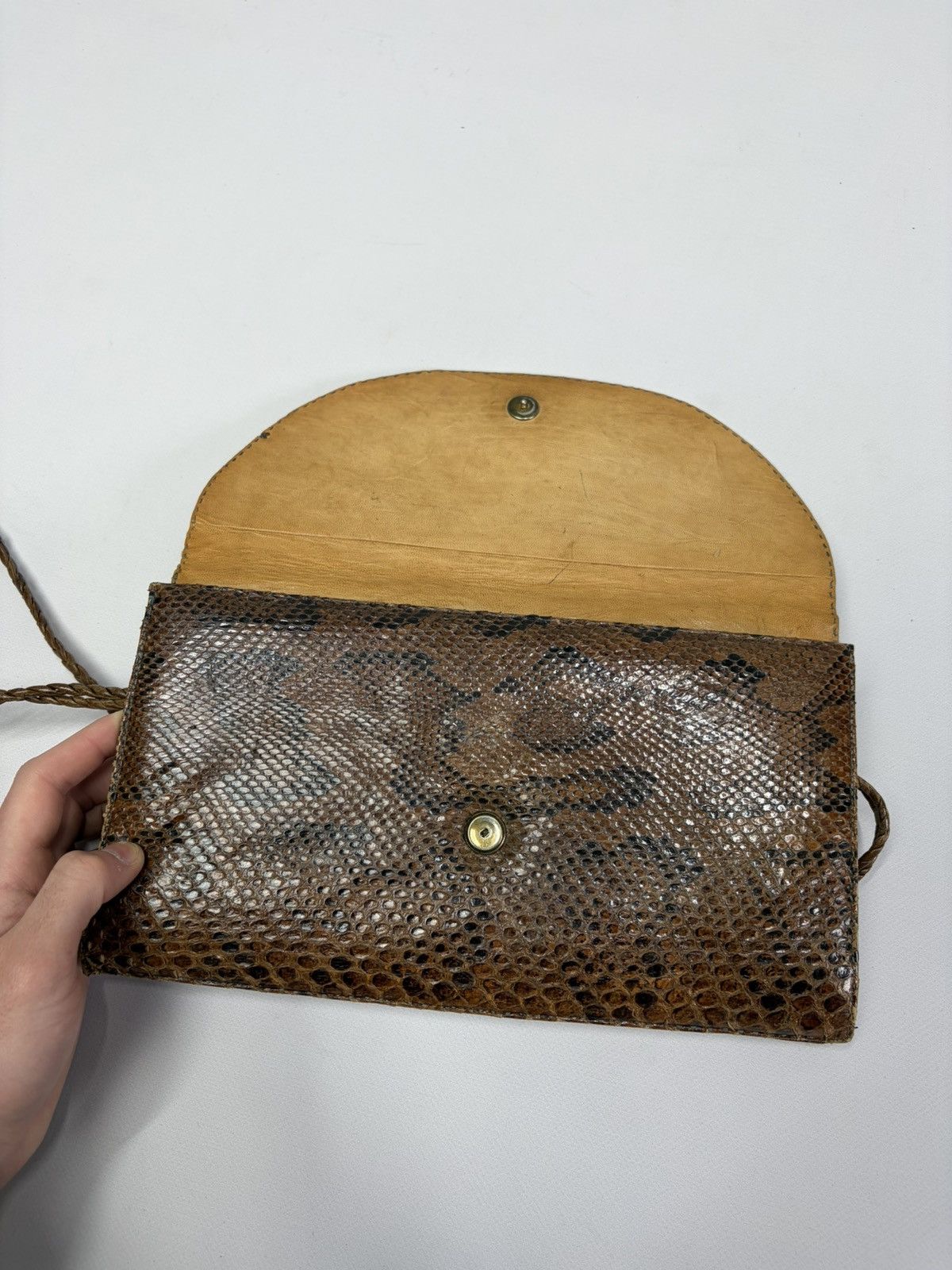 KMRii Snakeskin Leather Bag Y2K Archive KMRii If Six Was Nine Vibe Size ONE SIZE - 14 Thumbnail