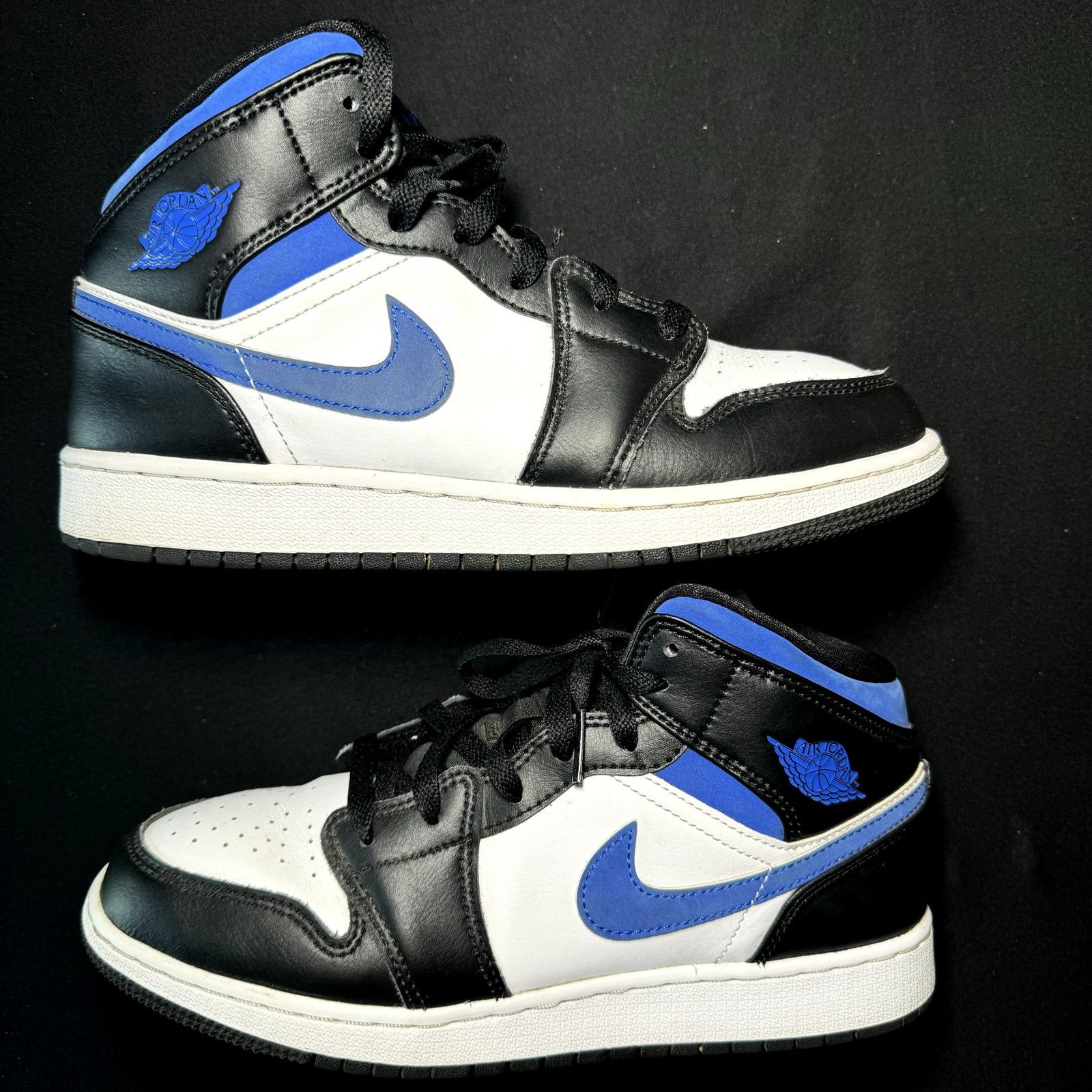 Jordan Brand × Nike Nike Air Jordan 1 Mid GS Racer Blue Men's Shoes - Size 7 Size US 7 / EU 40 - 2 Thumbnail