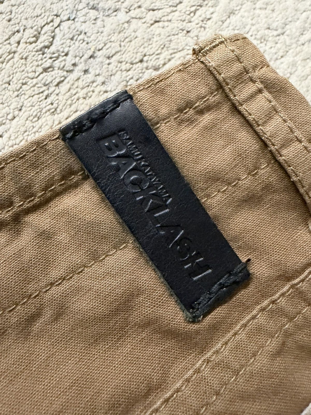 Isamu Katayama Backlash Leather Pocket Bootcut Pants Size US 28 / EU 44 - 7 Thumbnail