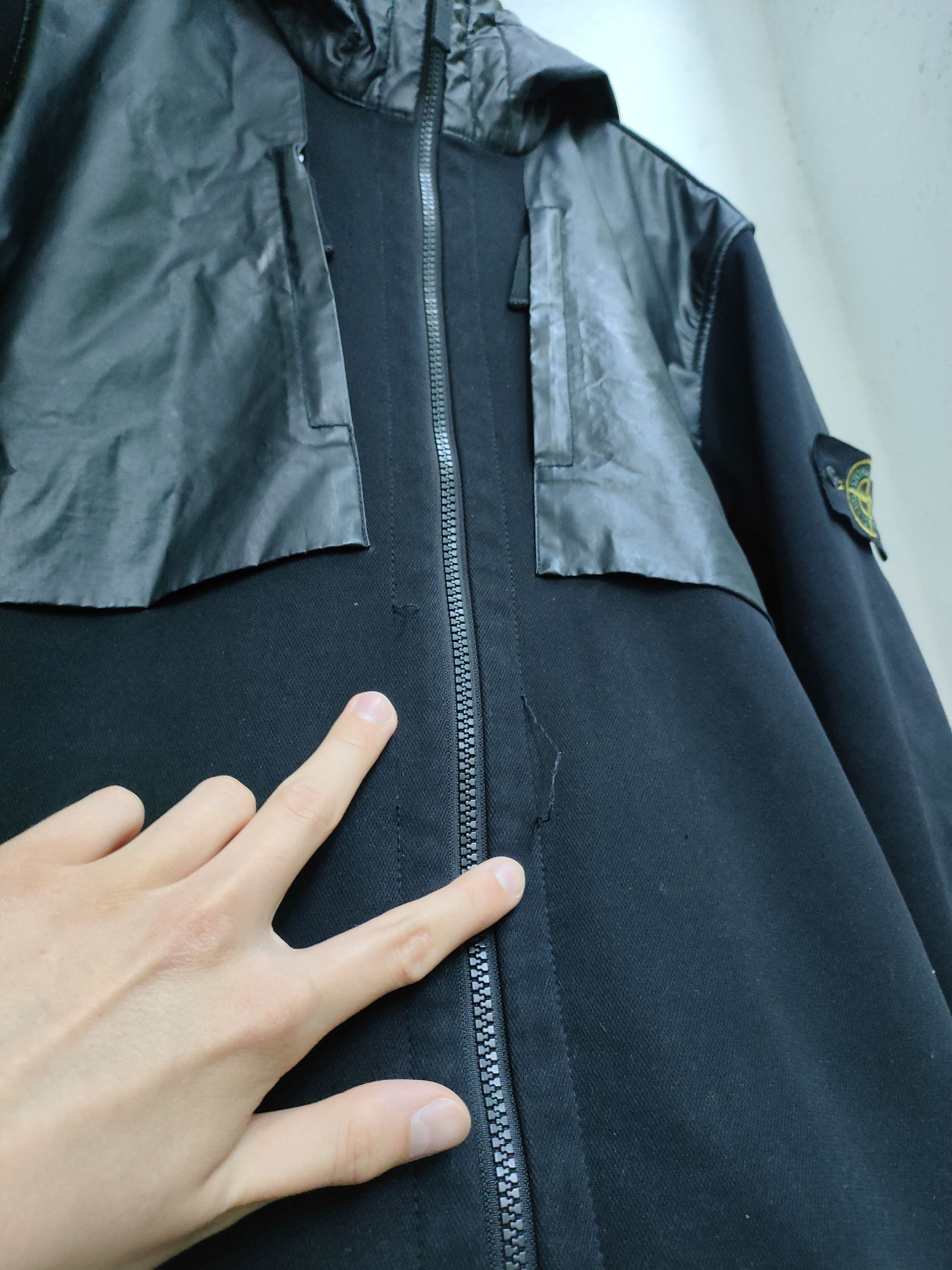 Stone Island Stone Island Soft Shell-R Terry Black Jacket Size US L / EU 52-54 / 3 - 14 Thumbnail