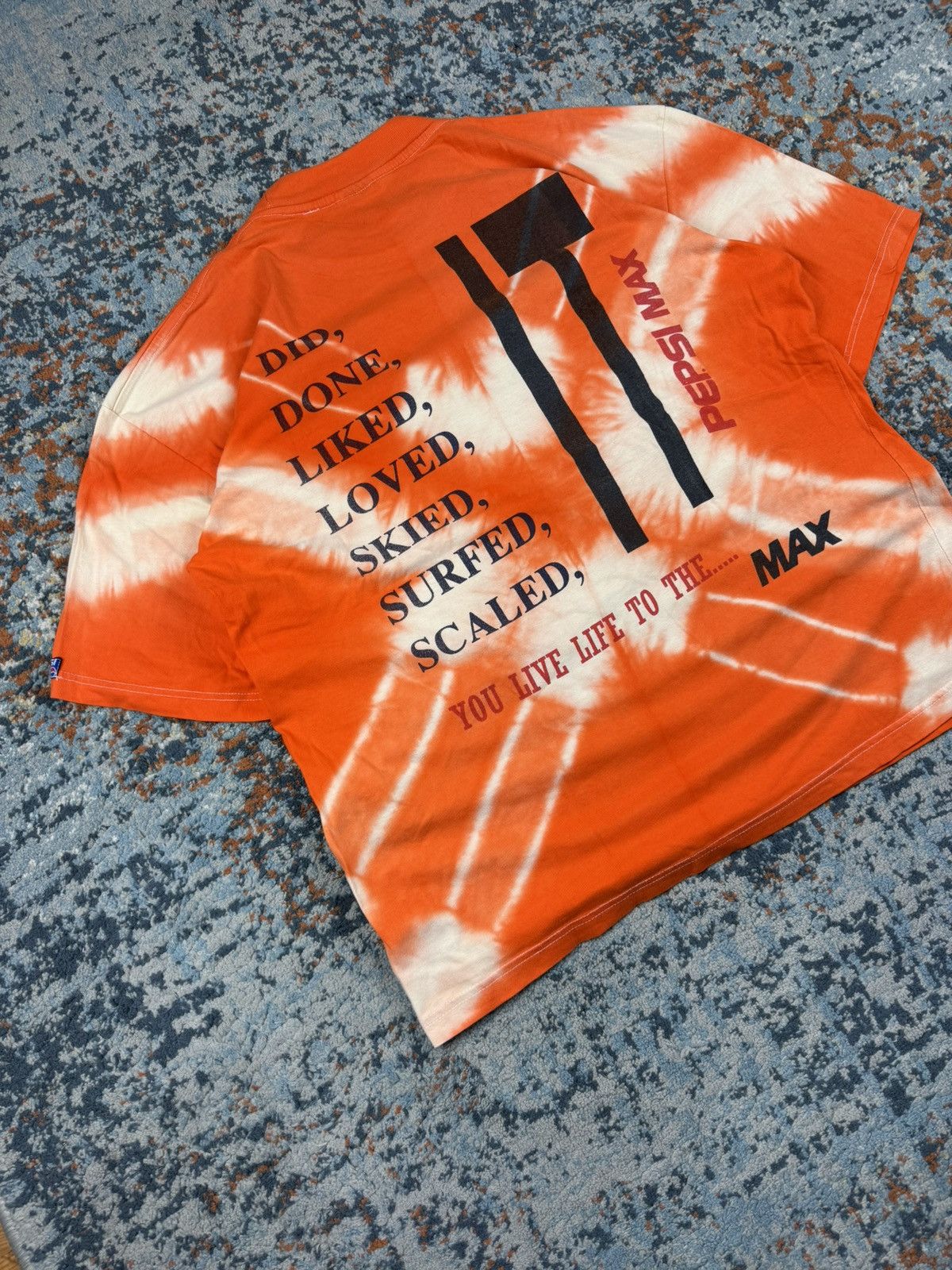Pepsi × Vintage Vintage 90s Pepsi Max tie dye graphic tee festival Coca Cola Size US XL / EU 56 / 4 - 4 Thumbnail