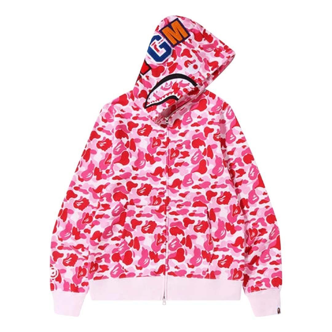 Bape Hello Kitty Pink Camo Shark Full Zip Hoodie | Grailed