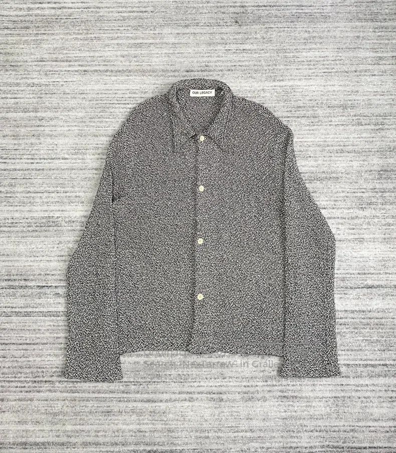Our Legacy Our Legacy Snowflake Knit Cardigan Black and White Thick K Size US S / EU 44-46 / 1 - 1 Thumbnail
