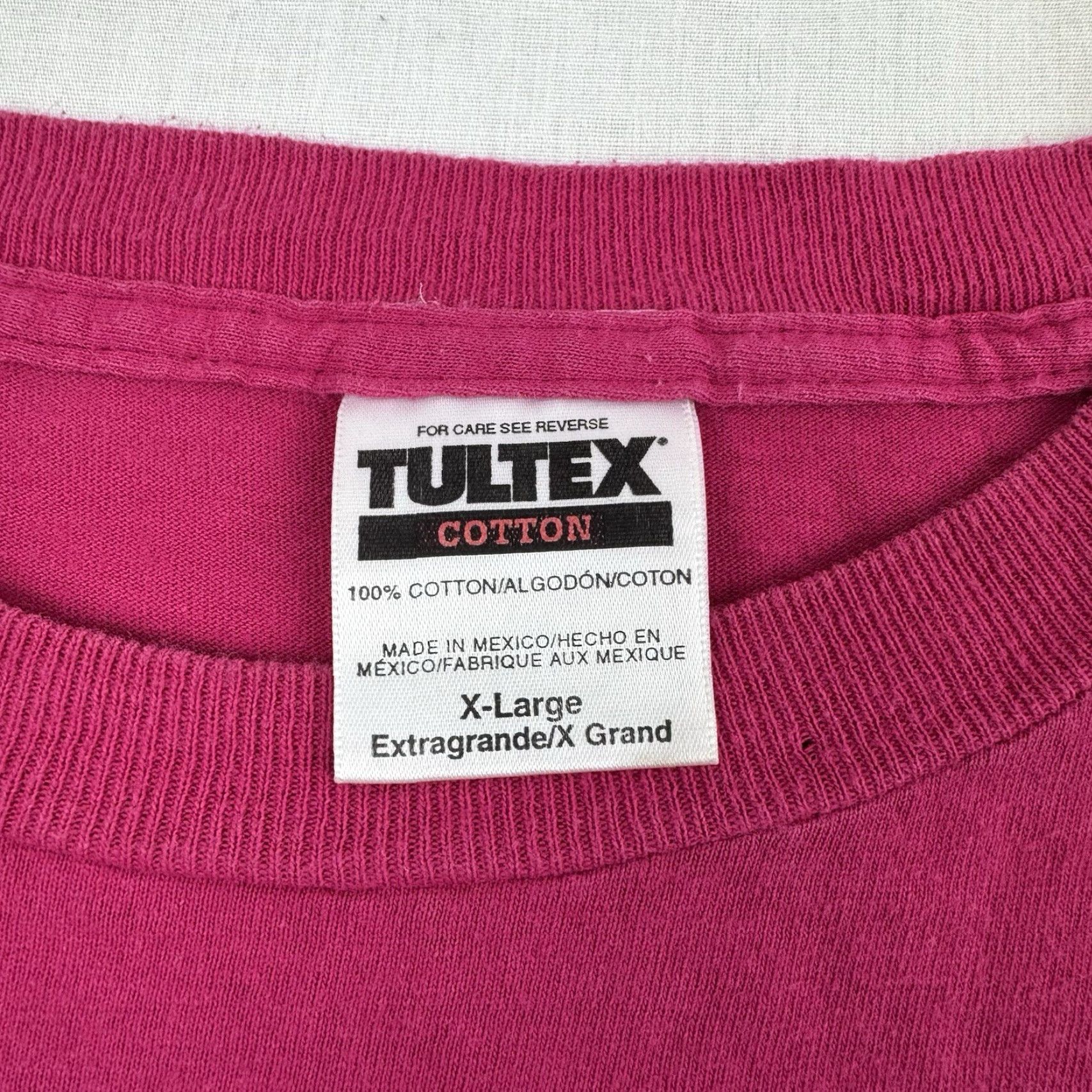 Tultex Vintage Sesame Street T Shirt Adult XL Pink Cartoon 90s Friends Crew Neck Men Size US XL / EU 56 / 4 - 6 Thumbnail