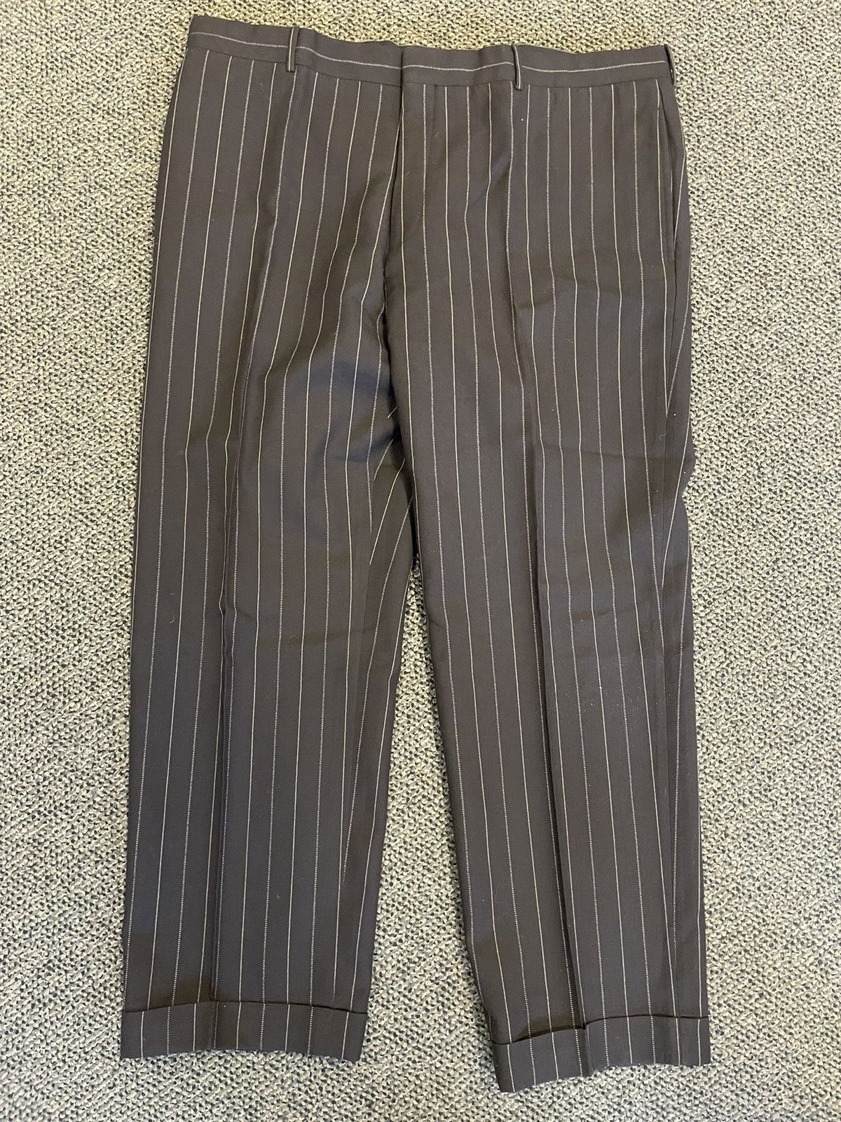 Polo Ralph Lauren × Vintage 3-button Striped Wool Twill Suit Size 46R - 12 Thumbnail