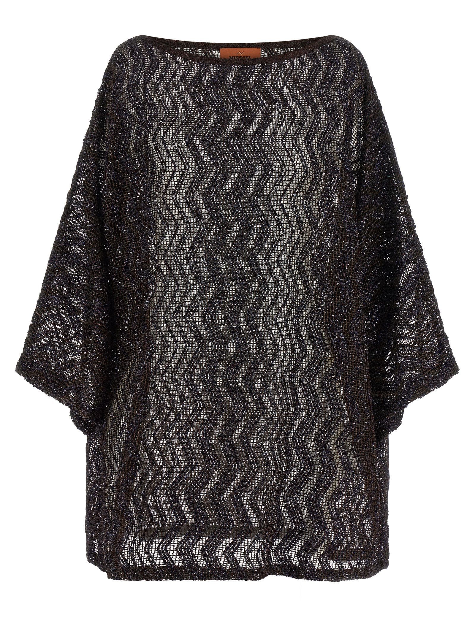 Missoni Zigzag Mesh Dress Size 33" - 1 Thumbnail