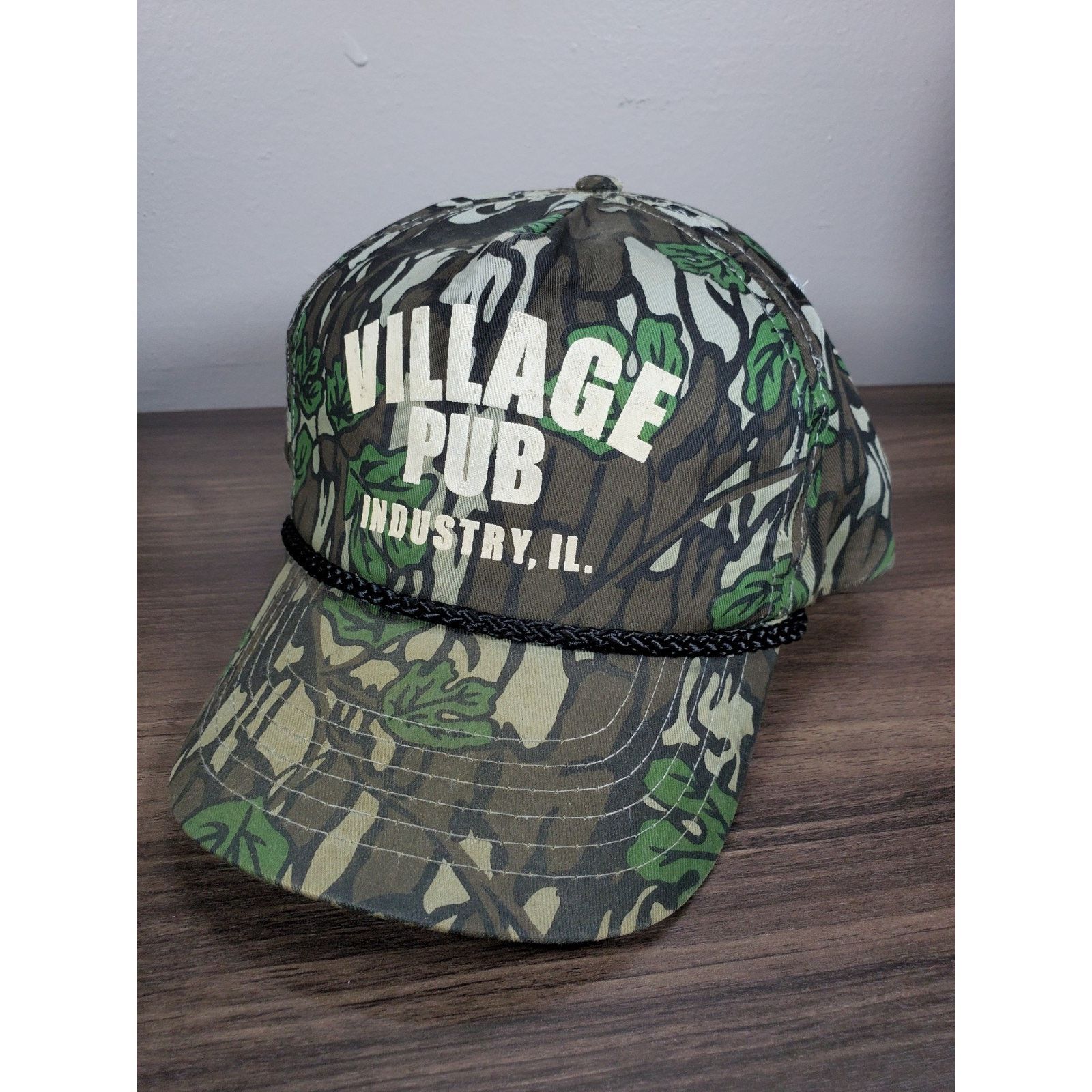 Cobra "Village Pub" Camo Hat Beer Bar Snapback Cap Industry IL Size ONE SIZE - 8 Thumbnail