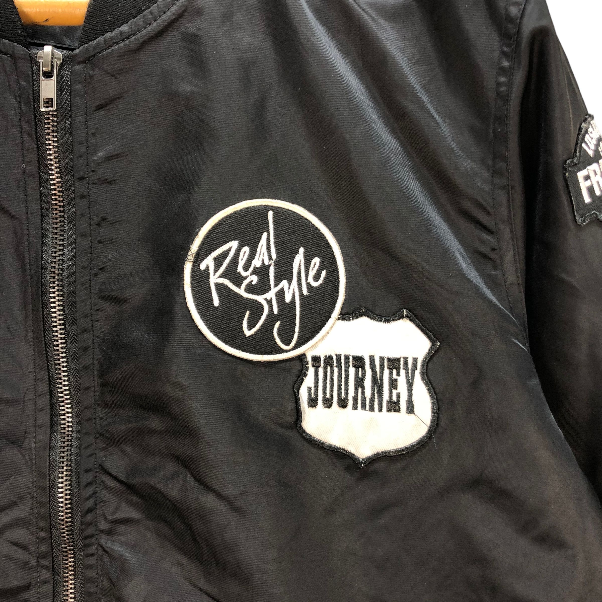 Japanese Brand MILITARY GARMENT PATCHES BOMBER JACKET #7338-130 Size US L / EU 52-54 / 3 - 4 Thumbnail