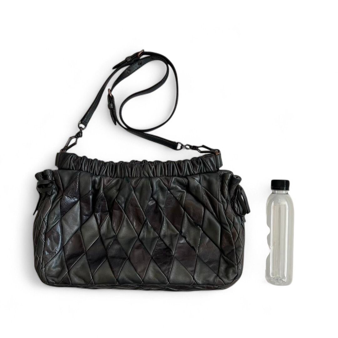 Miu Miu - Quilted Leather Shoulder Bag 90s Italy Designer