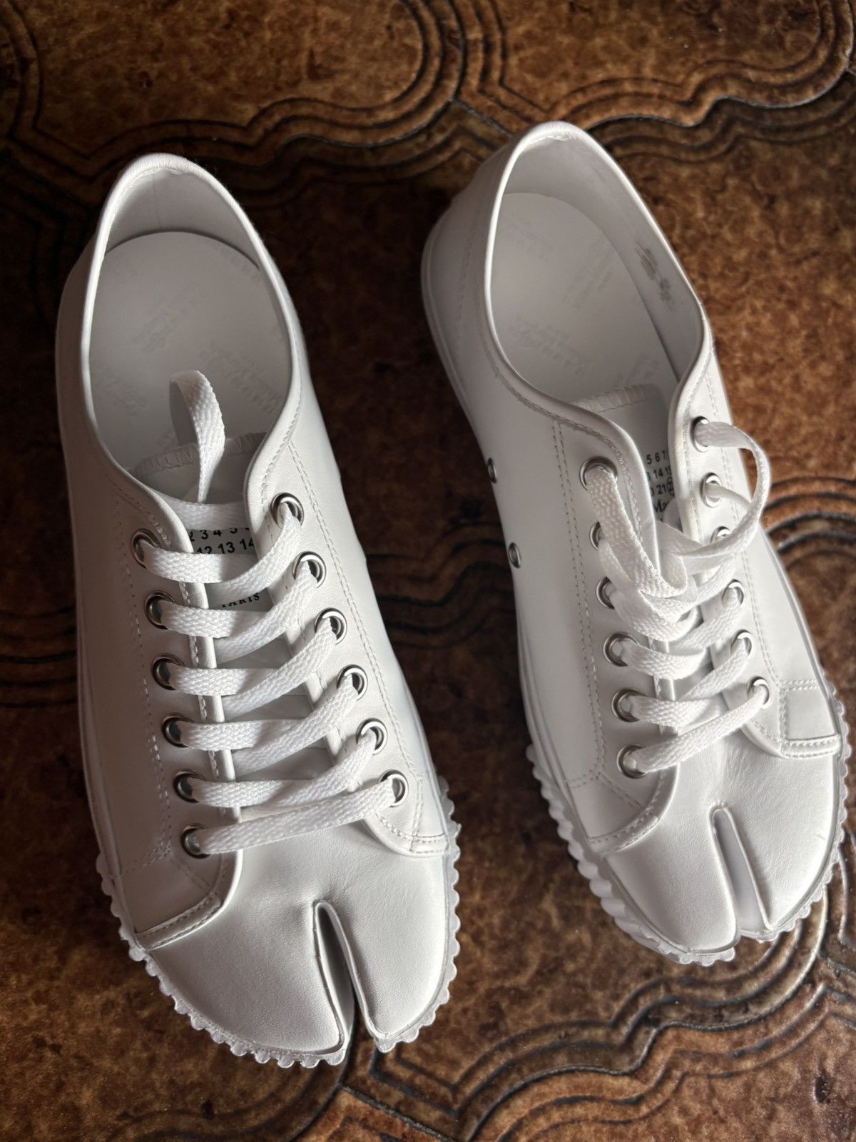 Maison Margiela Maison margiela leather tabi sneakers Size US 8.5 / EU 41-42 - 4 Thumbnail