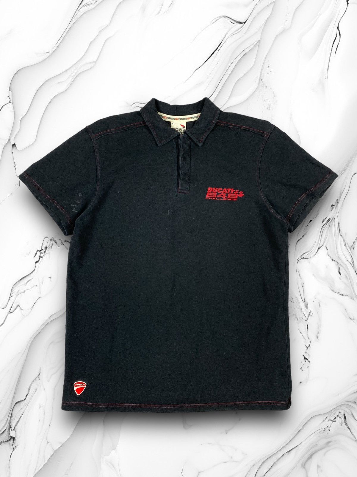 Ducati × Vintage Vintage Ducati Challenge Racing Polo T Shirt Size US XL / EU 56 / 4 - 1 Thumbnail