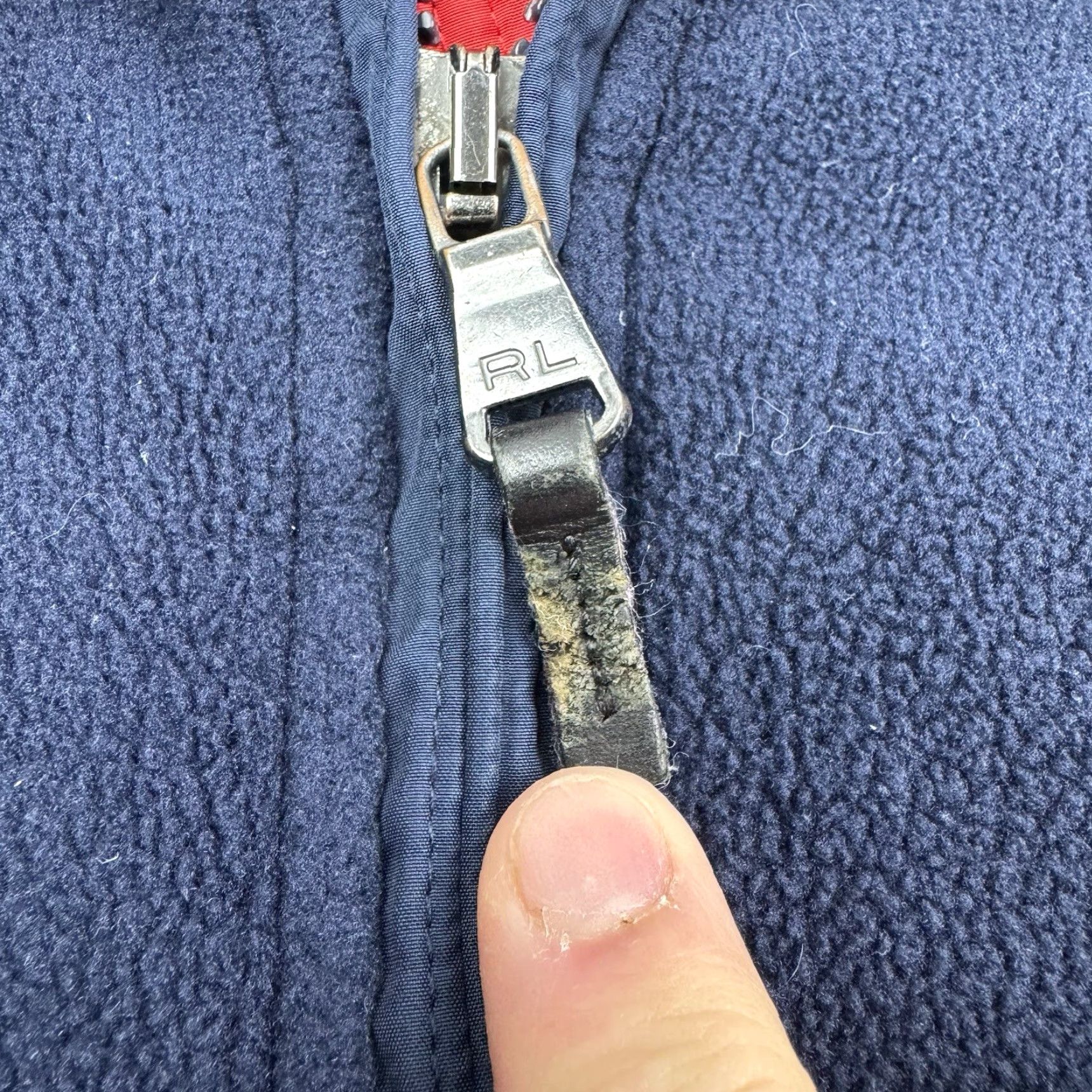 Polo Ralph Lauren Vintage Polo Ralph Lauren Fleece Vest Adult XL Blue Collar Hood Full Zip 90s Size US XL / EU 56 / 4 - 3 Thumbnail