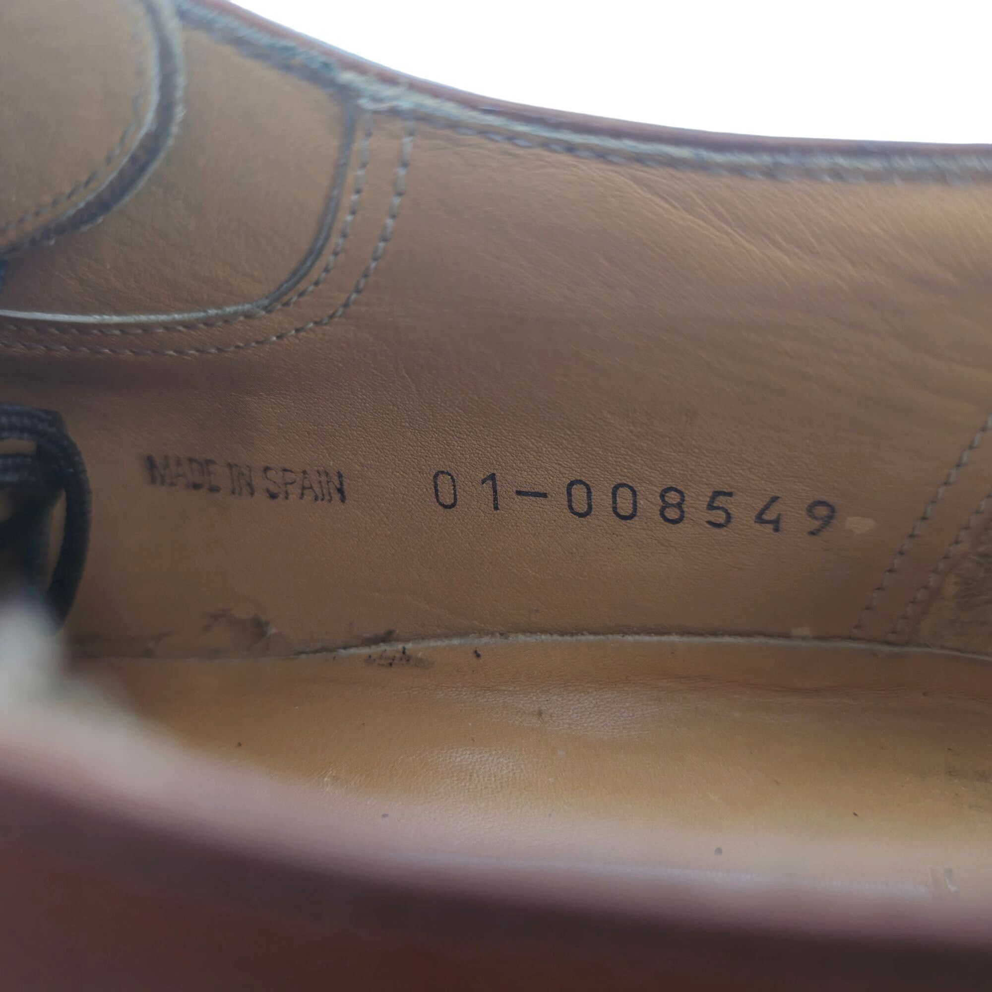 Mezlan Mezlan Spain Men 10 Brown Leather Dress Shoes Oxford Derby Size US 10 / EU 43 - 6 Thumbnail