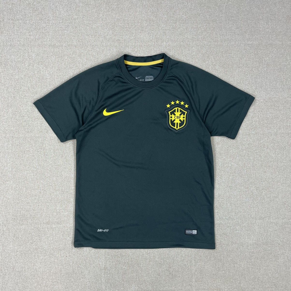 Nike NIKE BRASIL JERSEY SHIRT SOCCER FOOTBALL BLOKE CORE KIT Size US S / EU 44-46 / 1 - 1 Thumbnail