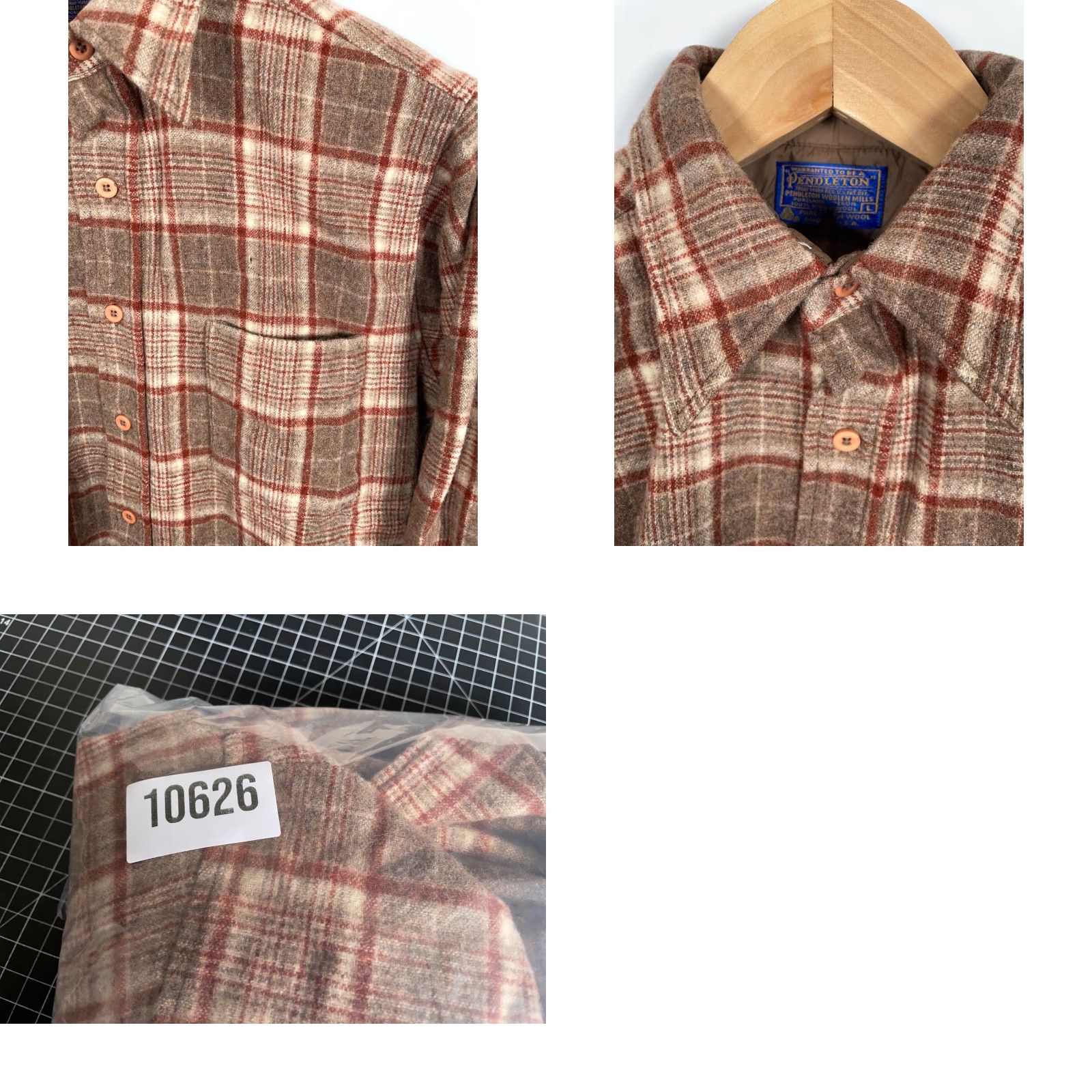 Pendleton VINTAGE Pendleton Shirt Wool Flannel Men’s Medium Brown Plaid USA Made Workwear 70s Hipster Retro Casual Size US M / EU 48-50 / 2 - 9 Thumbnail