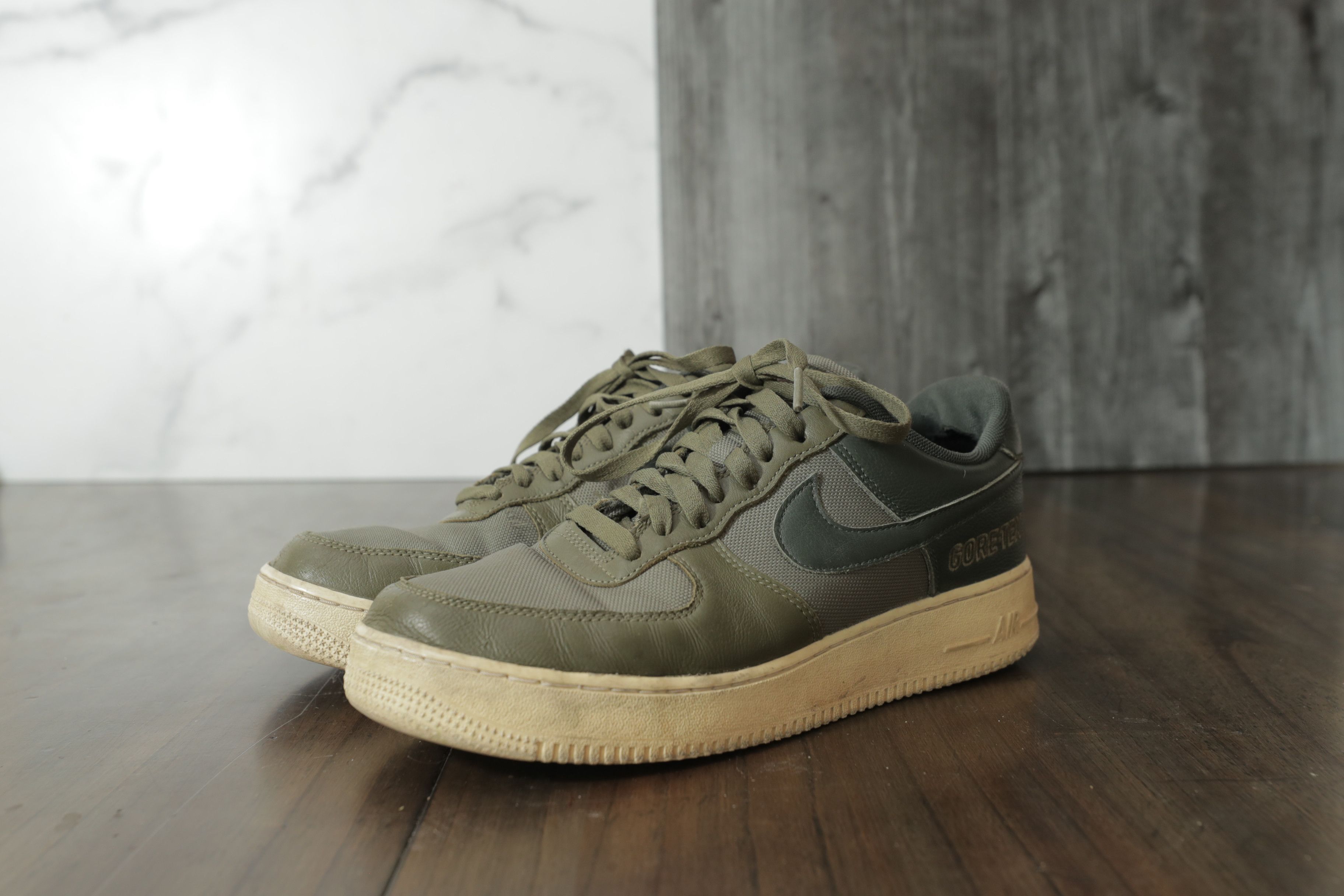 Nike Nike Air Force 1 Low Gore-Tex Medium Olive (10) Size US 10 / EU 43 - 4 Thumbnail