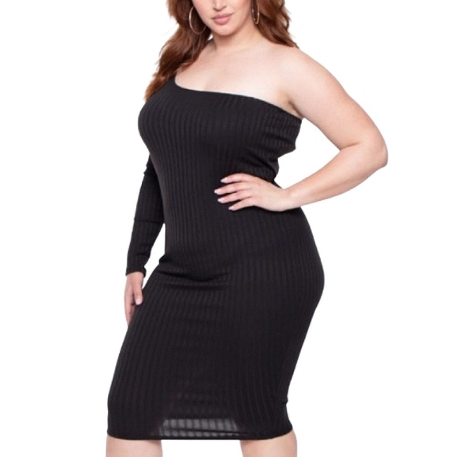 Other CURVYSENSE ☆ SEXY ☆ ONE SHOULDER LBD DRESS ☆ 3x ☆ NWT Size 3XL / US 20-22 - 5 Thumbnail